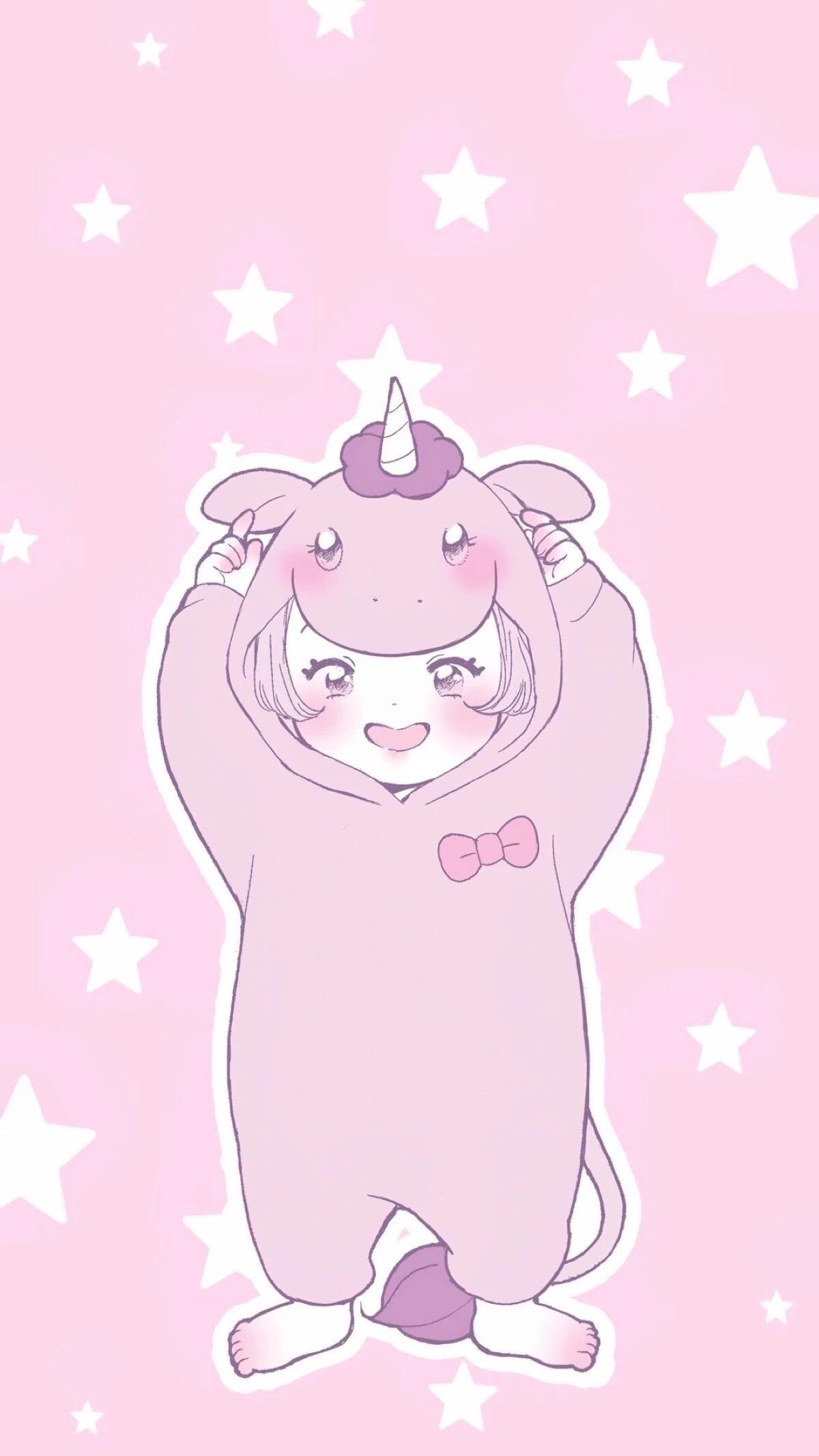 Personaggio kawaii costume unicorno, 1200x2133 Full HD Verticale, Smartphone