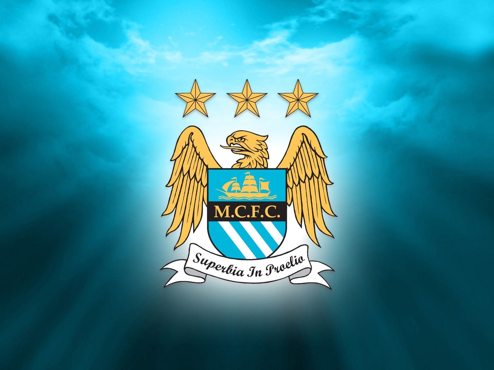 Logo Manchester City su muro, 2880x1800 2K+, Laptop
