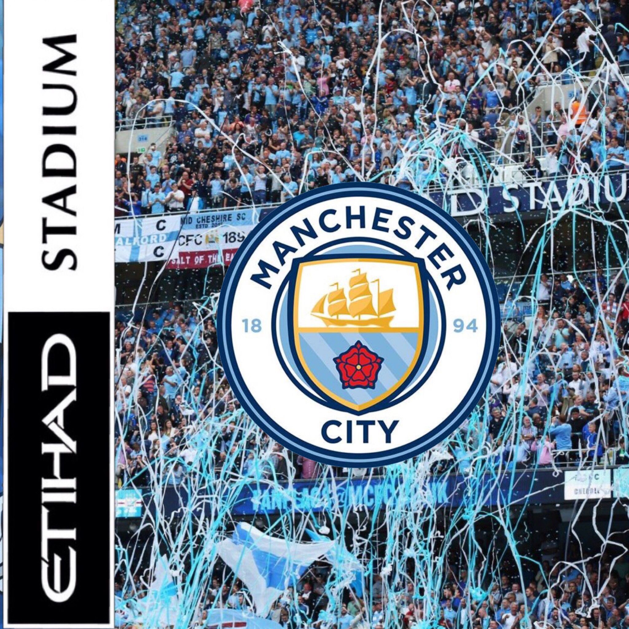 Logo Manchester City fiamme, 2560x1440 2K, Desktop