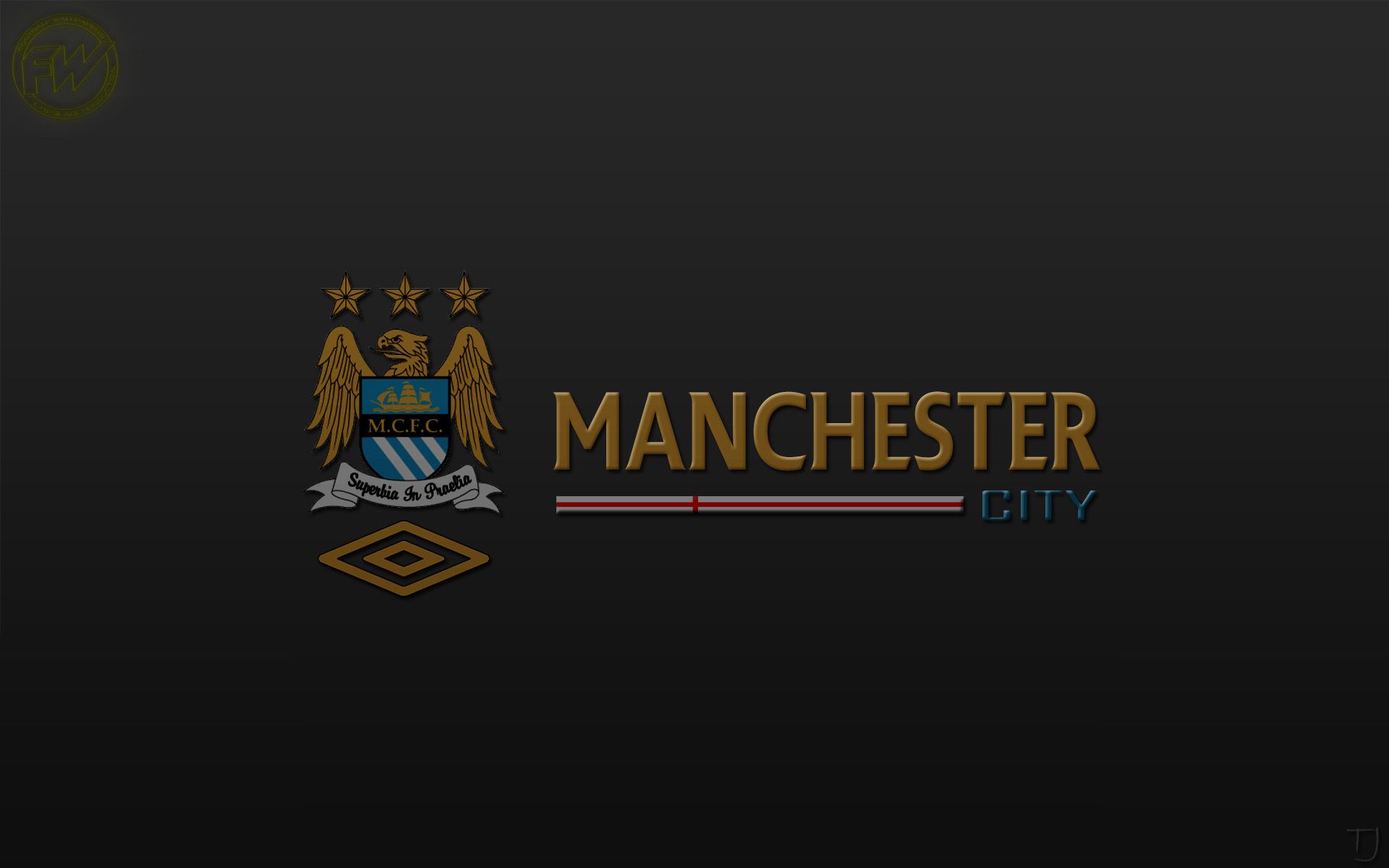 Logo Manchester City FC, 1366x768 HD, Desktop
