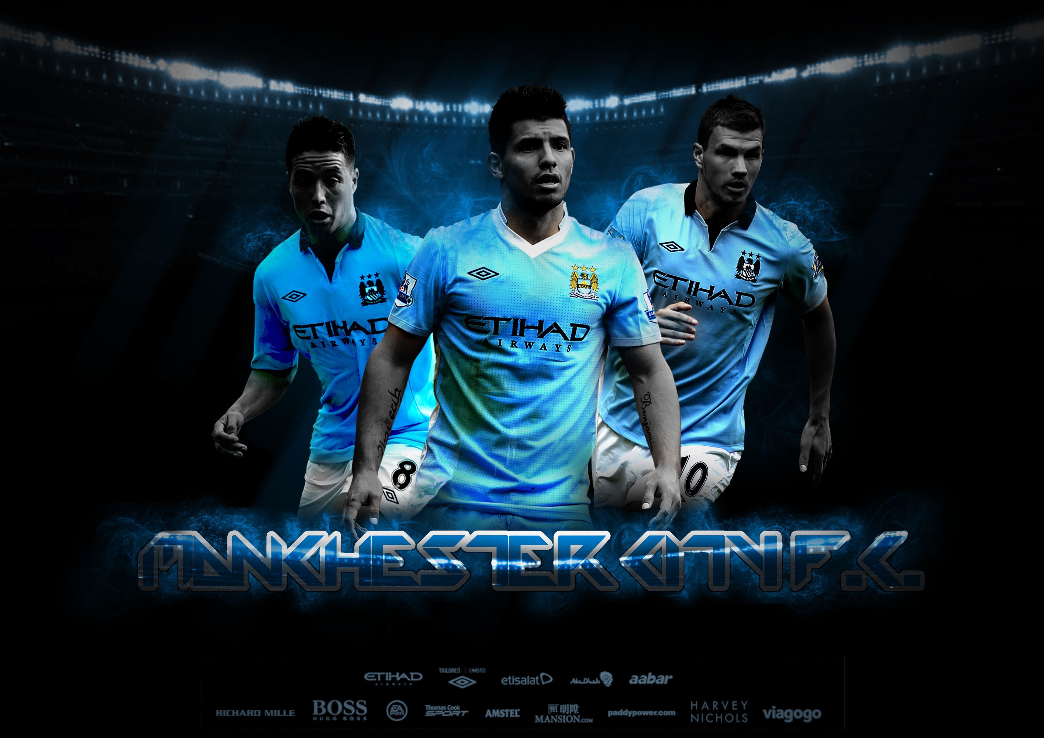 Logo Manchester City stemma blu, 1024x768 HD, PC