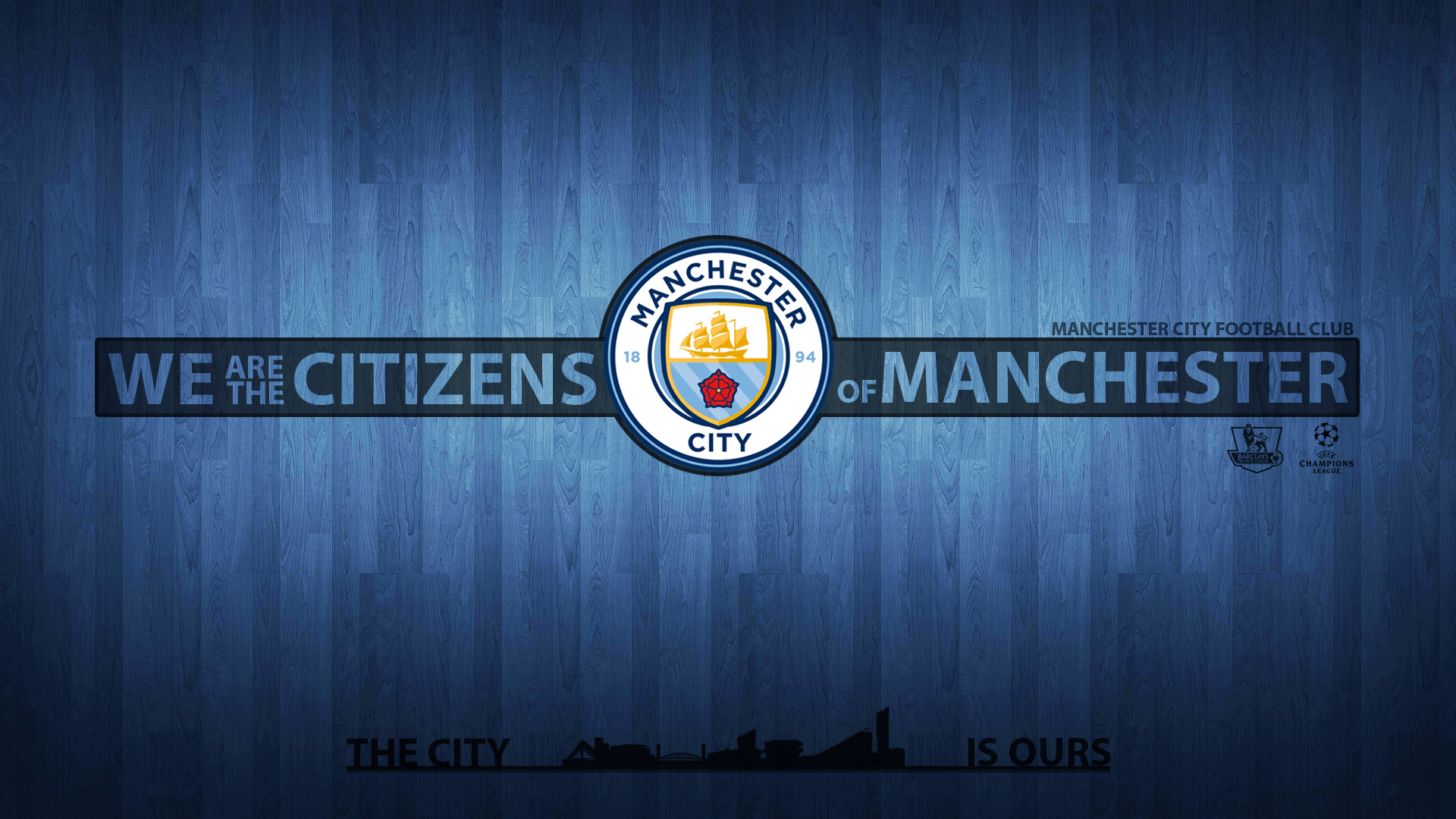 Logo Manchester City blu, 1920x1080 Full HD, PC