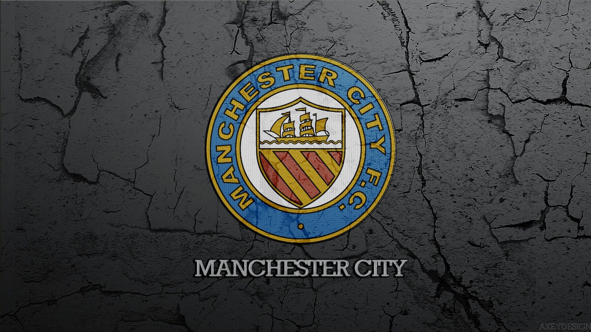 Logo Manchester City su nero, 1920x1080 1080p, Desktop