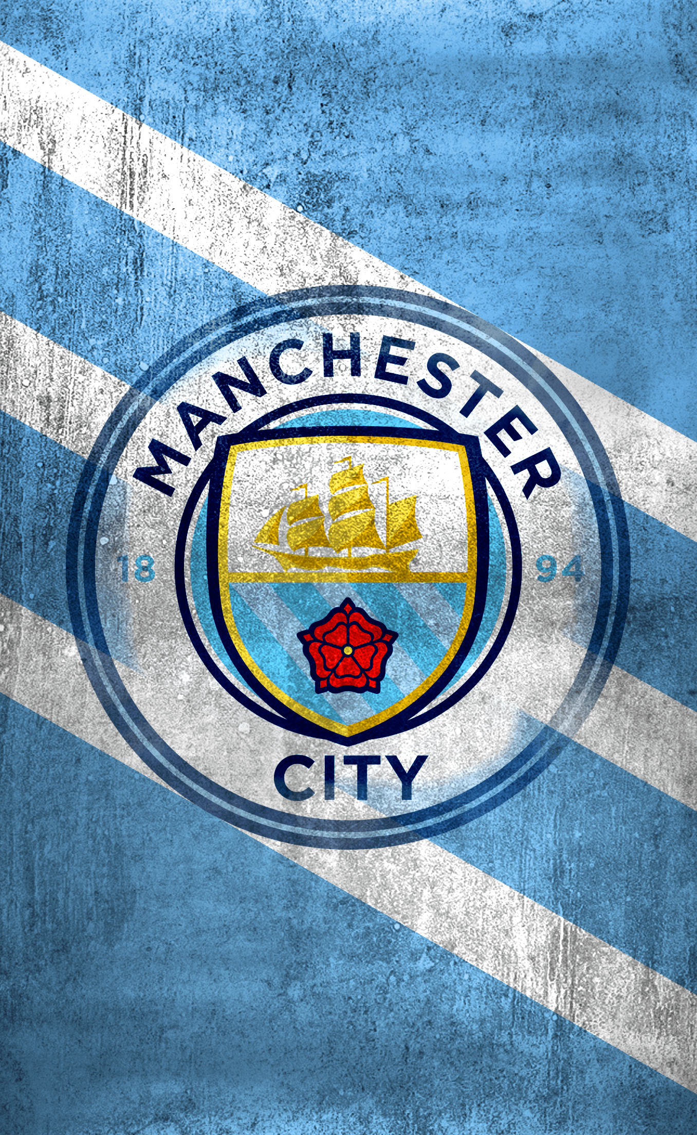 Logo Manchester City calcio, Premier League, 1356x2208 Full HD Verticale, iPhone