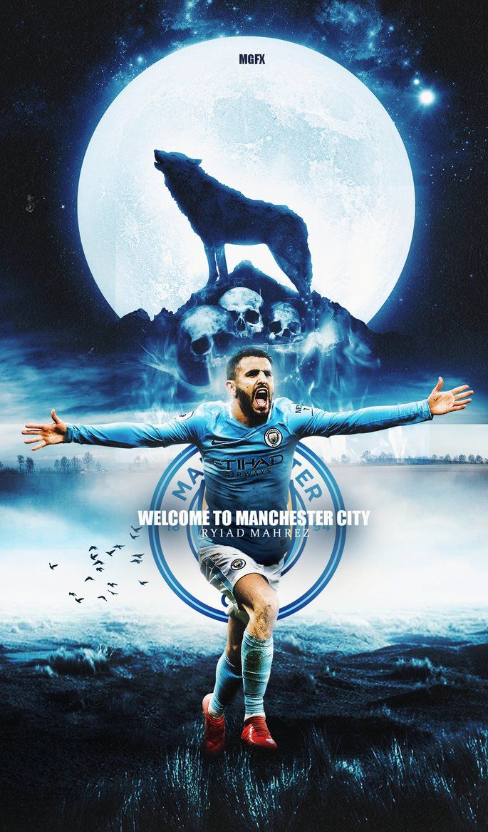 Calciatore Manchester City con lupo, 685x1166 Full HD Verticale, Smartphone