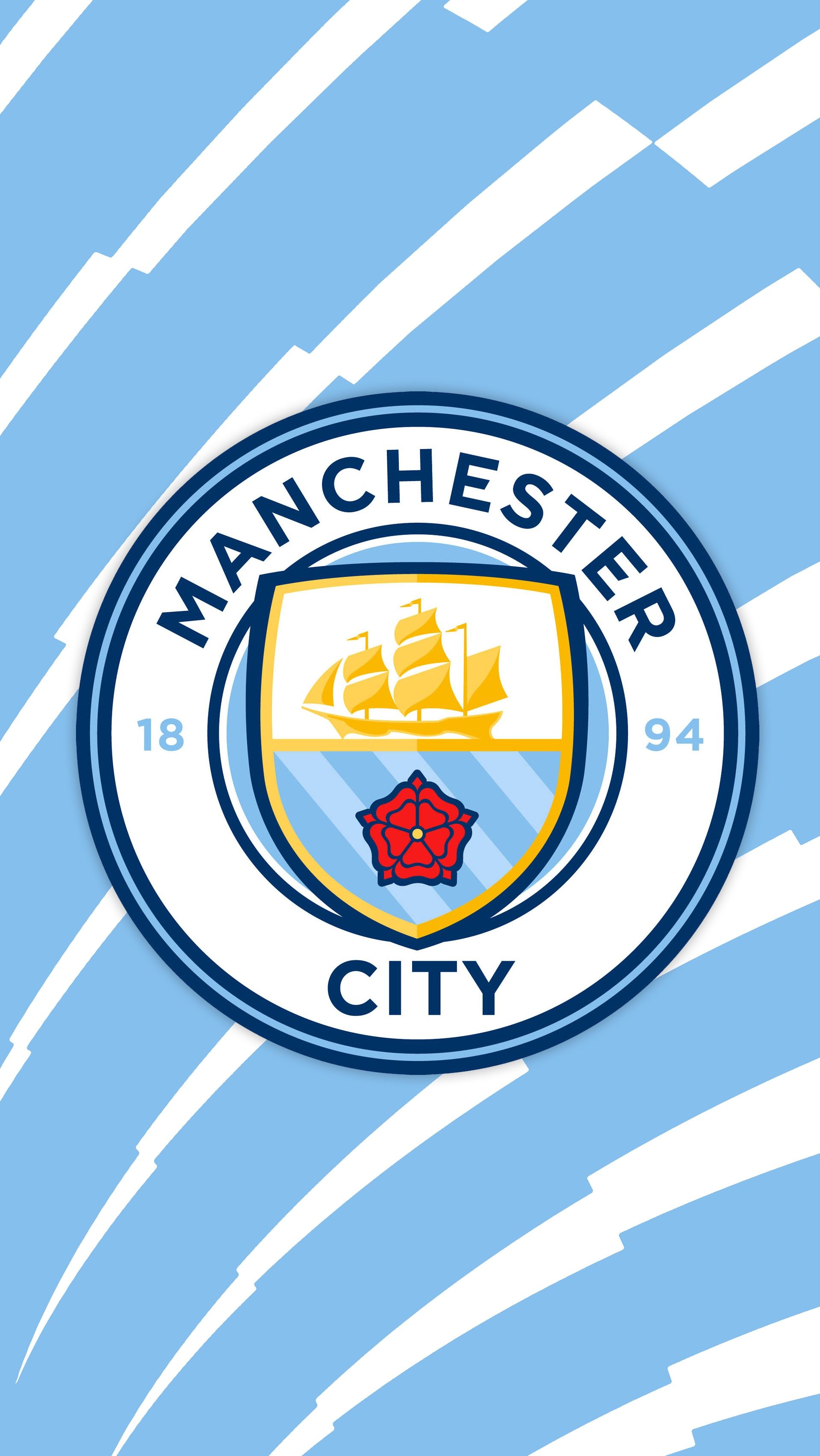 Logo Manchester City stemma, 1920x3408 Full HD Verticale, iPhone