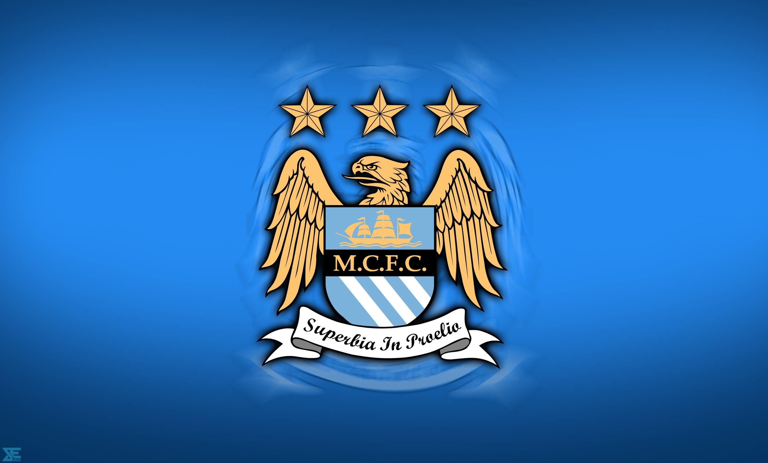 Logo Manchester City stemma, 2650x1600 WQXGA, Laptop
