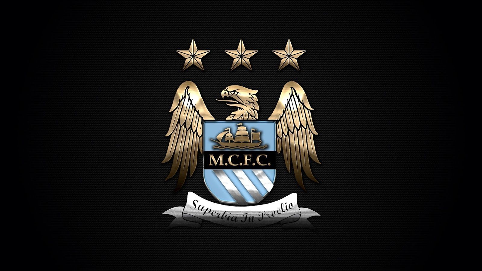 Logo Manchester City stemma, 1600x900 HD, Desktop