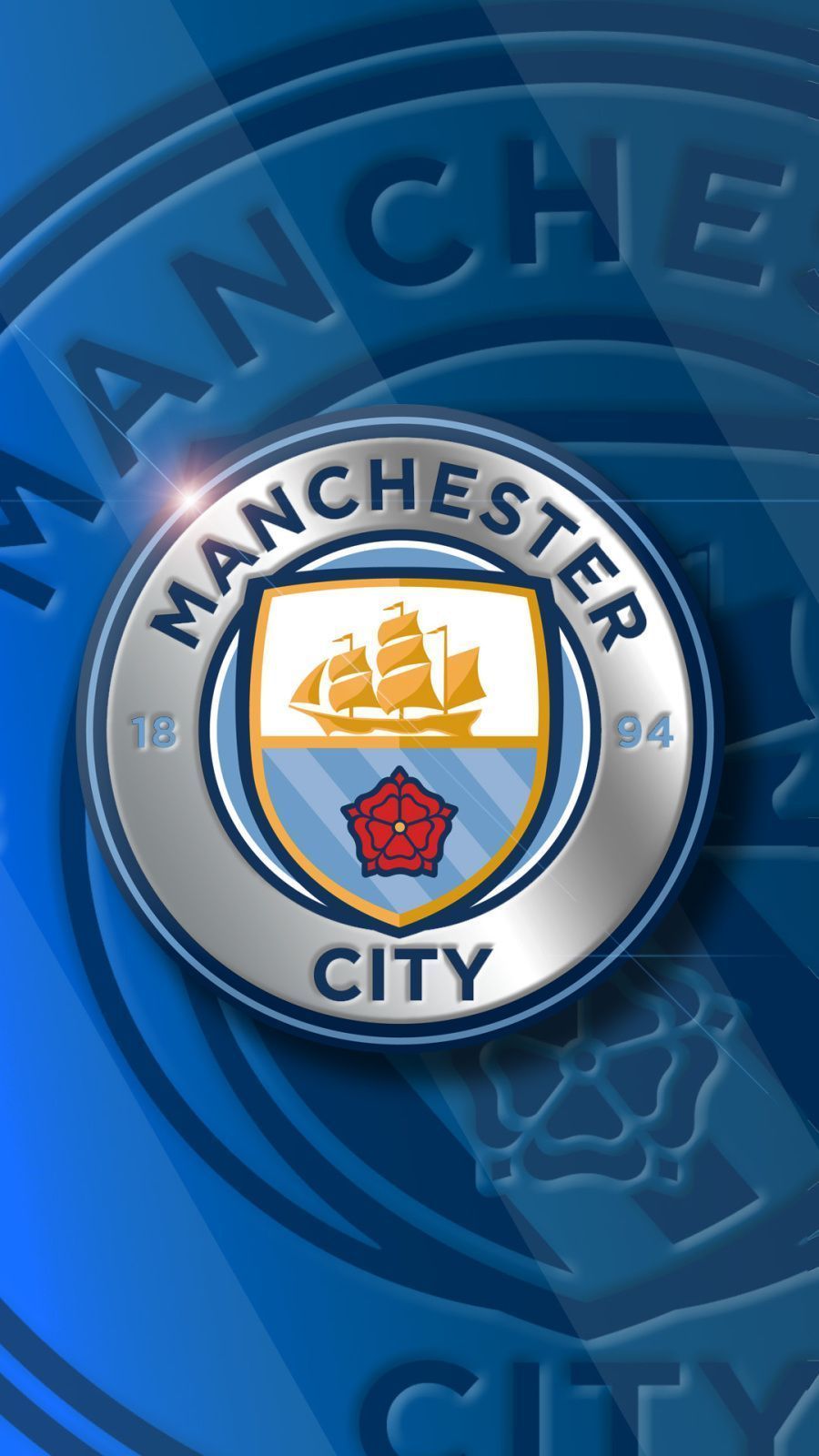 Logo Manchester City stemma blu, 900x1600 Full HD Verticale, Smartphone
