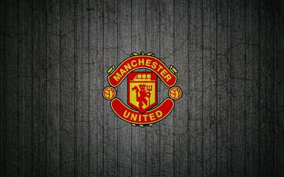 Logo Manchester United su legno, 1131x707 HD, PC Desktop