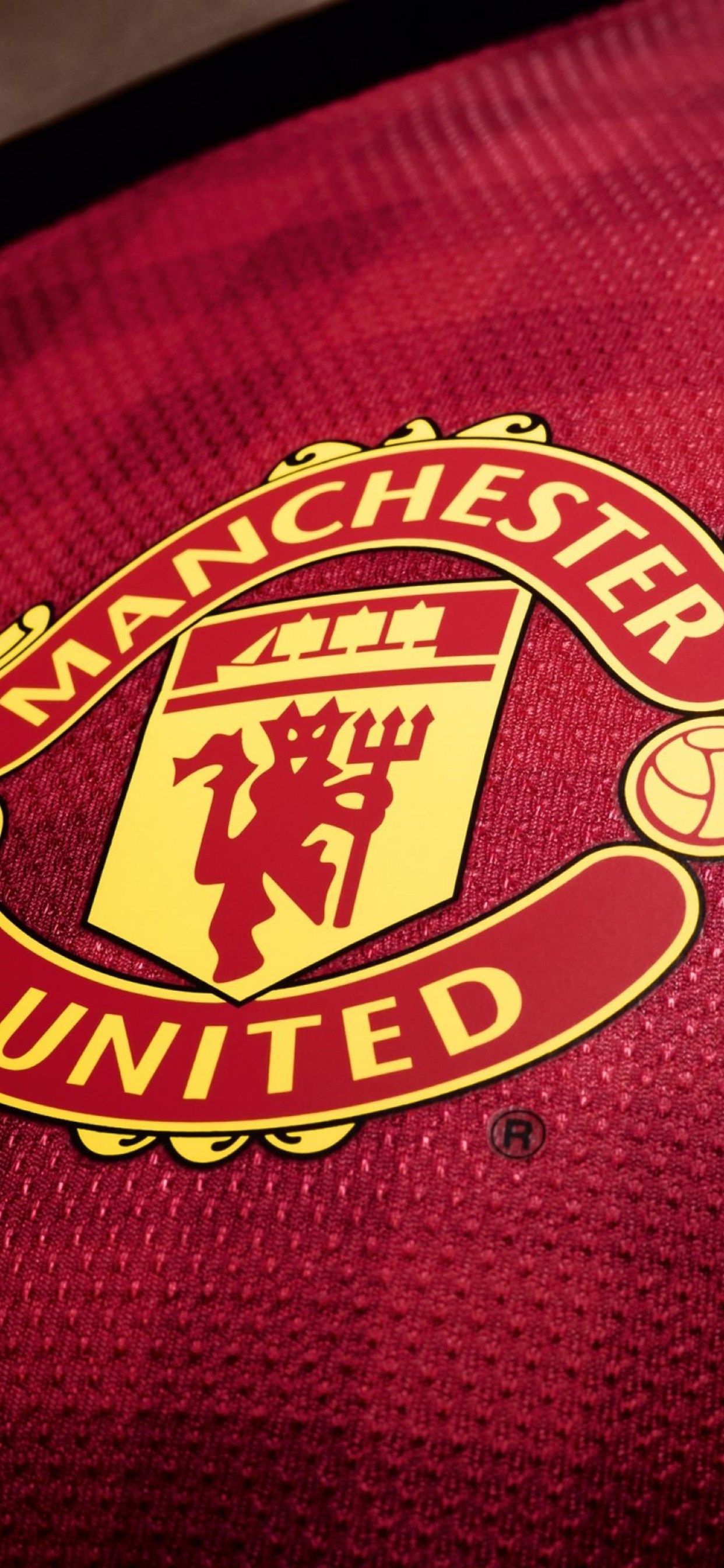 Logo Manchester United maglia rossa, 1242x2688 Full HD Verticale, iPhone