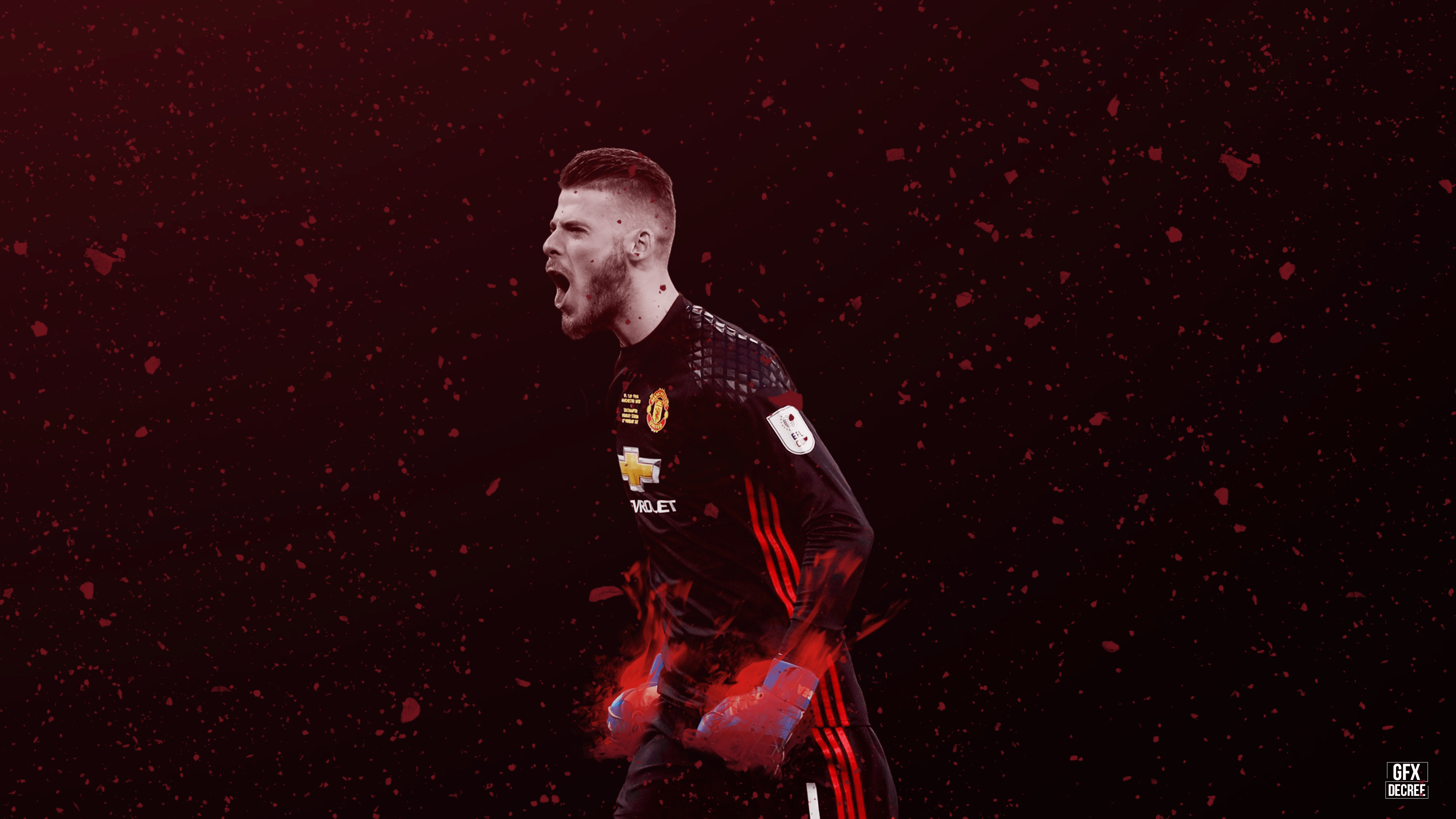 Calciatore Manchester United esulta, 3840x2160 Ultra HD, 4K TV