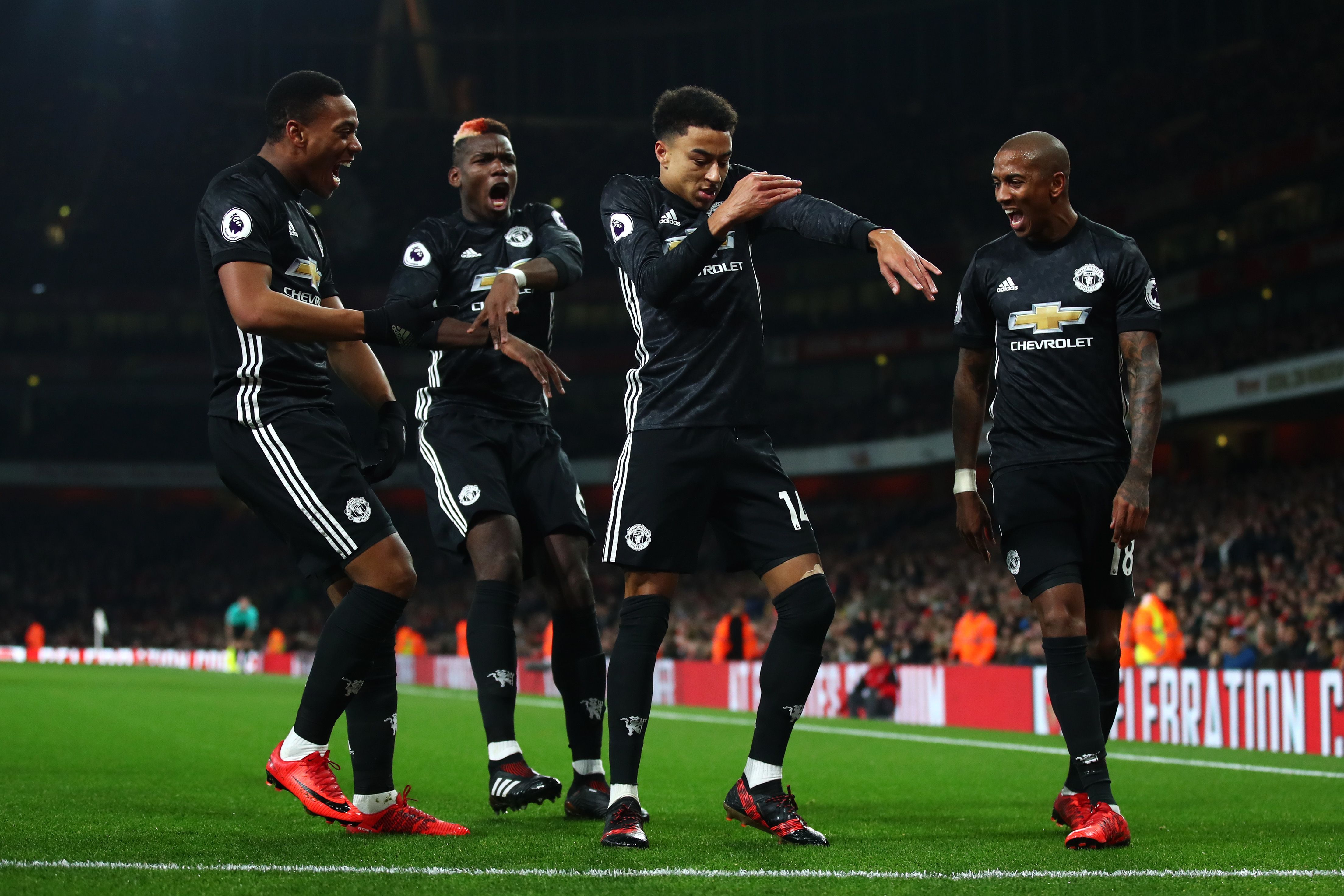 Giocatori Manchester United festeggiano, 4414x2943 Ultra HD, 4K TV