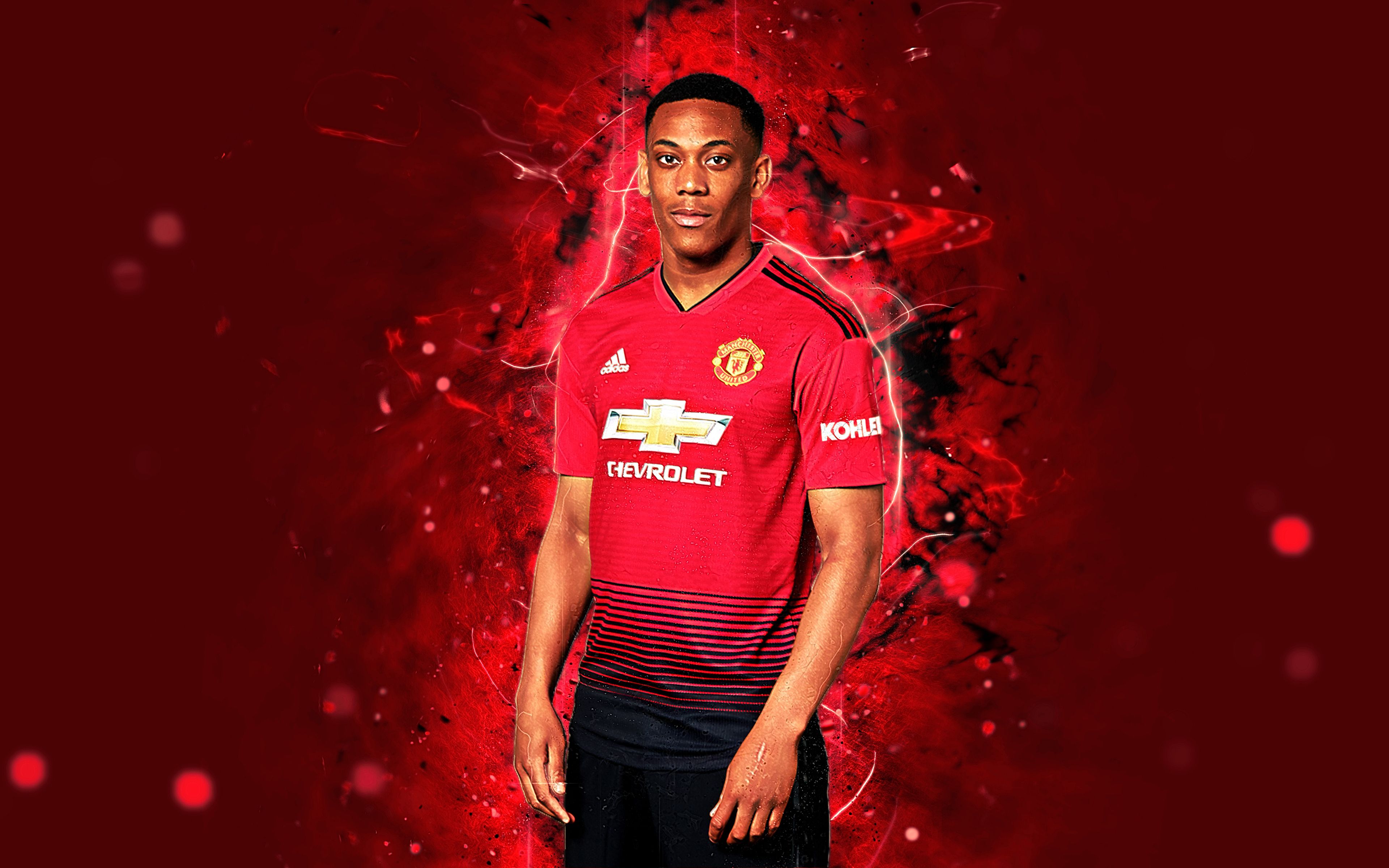 Giocatore Manchester United maglia rossa, 3840x2400 Ultra HD, Monitor 4K