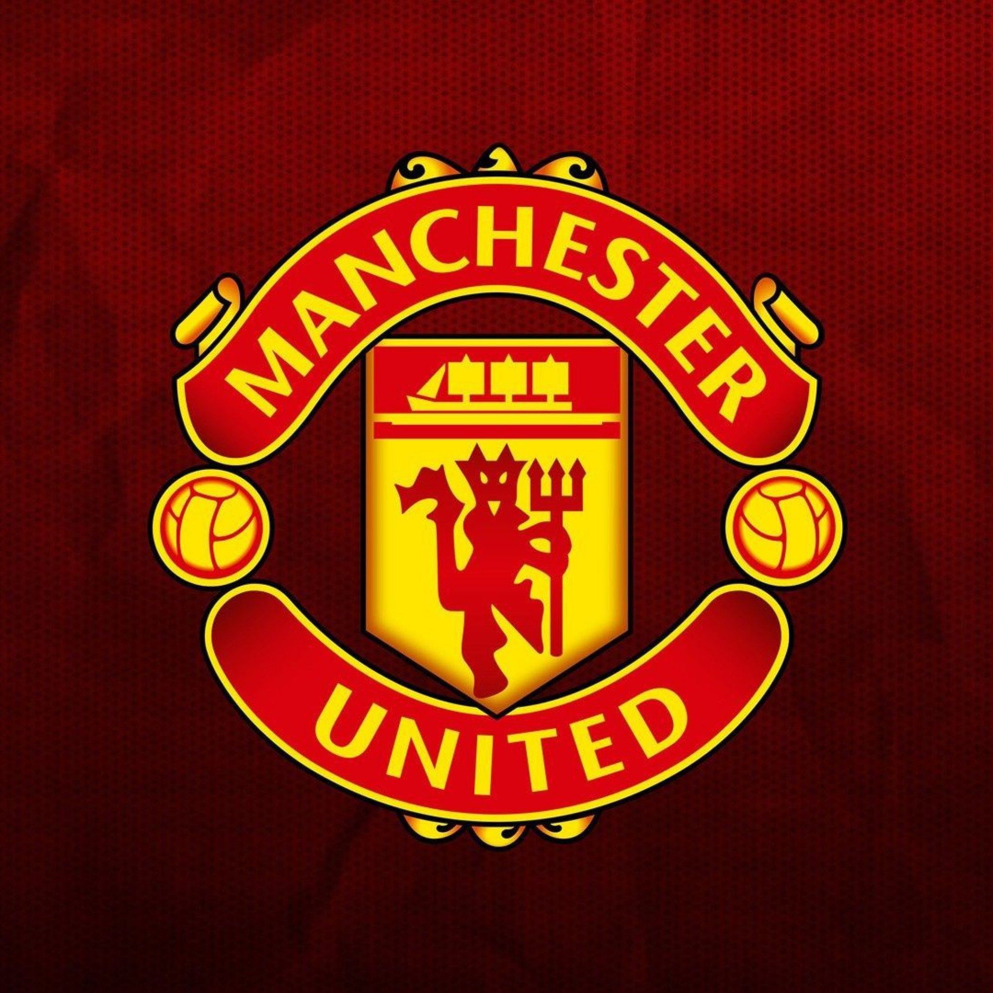 Logo Manchester United stemma, 2048x2048 2K, Laptop