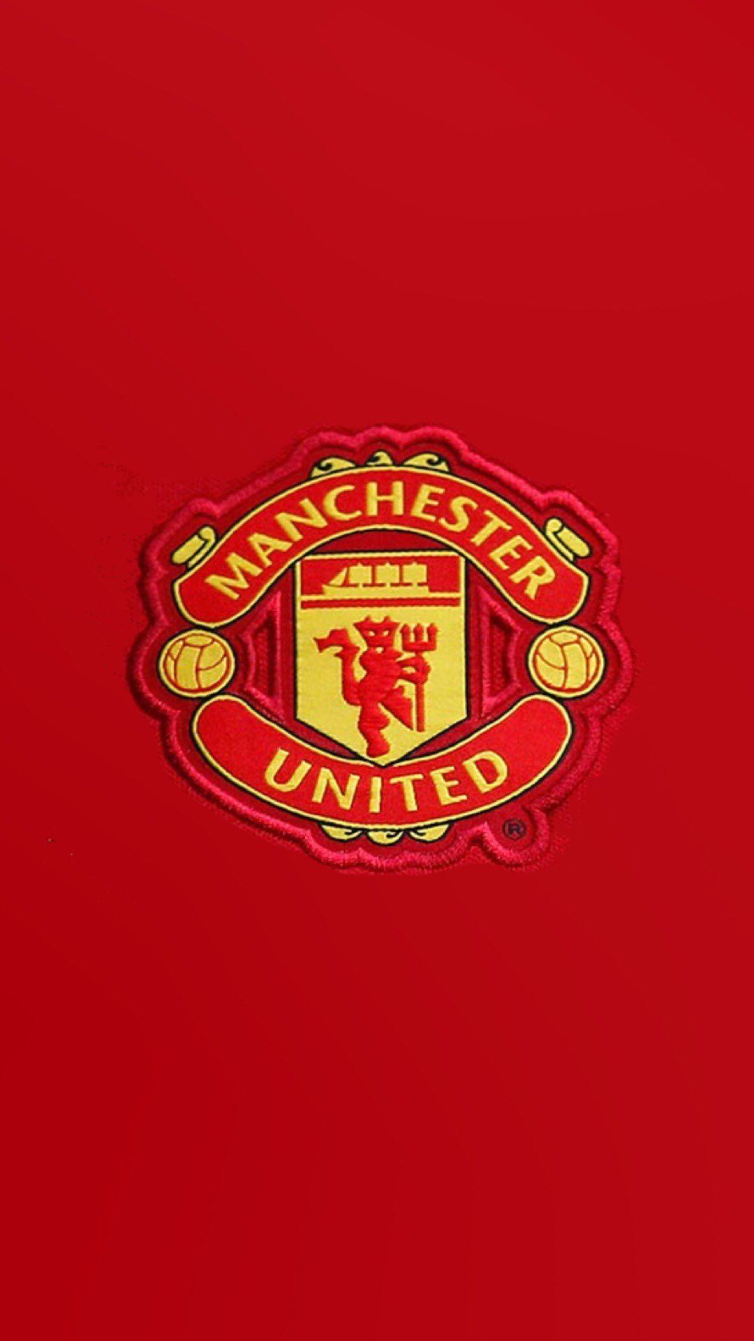 Logo Manchester United rosso, 1080x1920 Verticale, Telefono