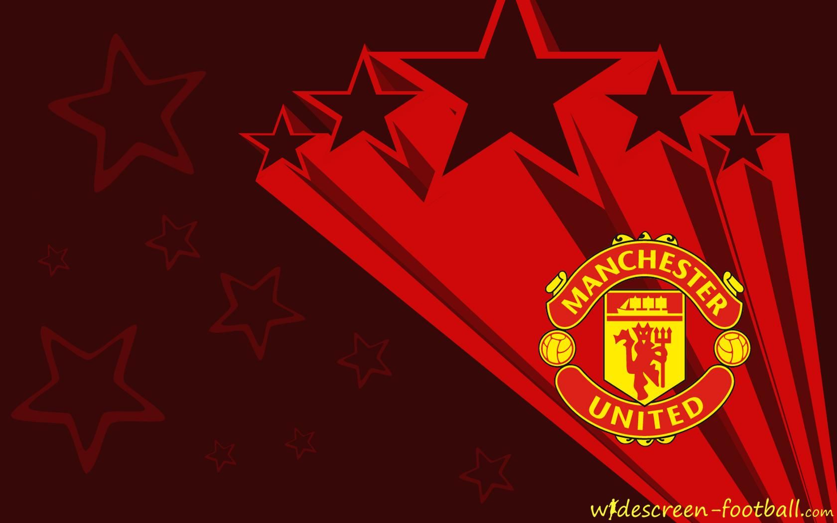 Logo Manchester United con stelle, 1680x1050 HD, PC