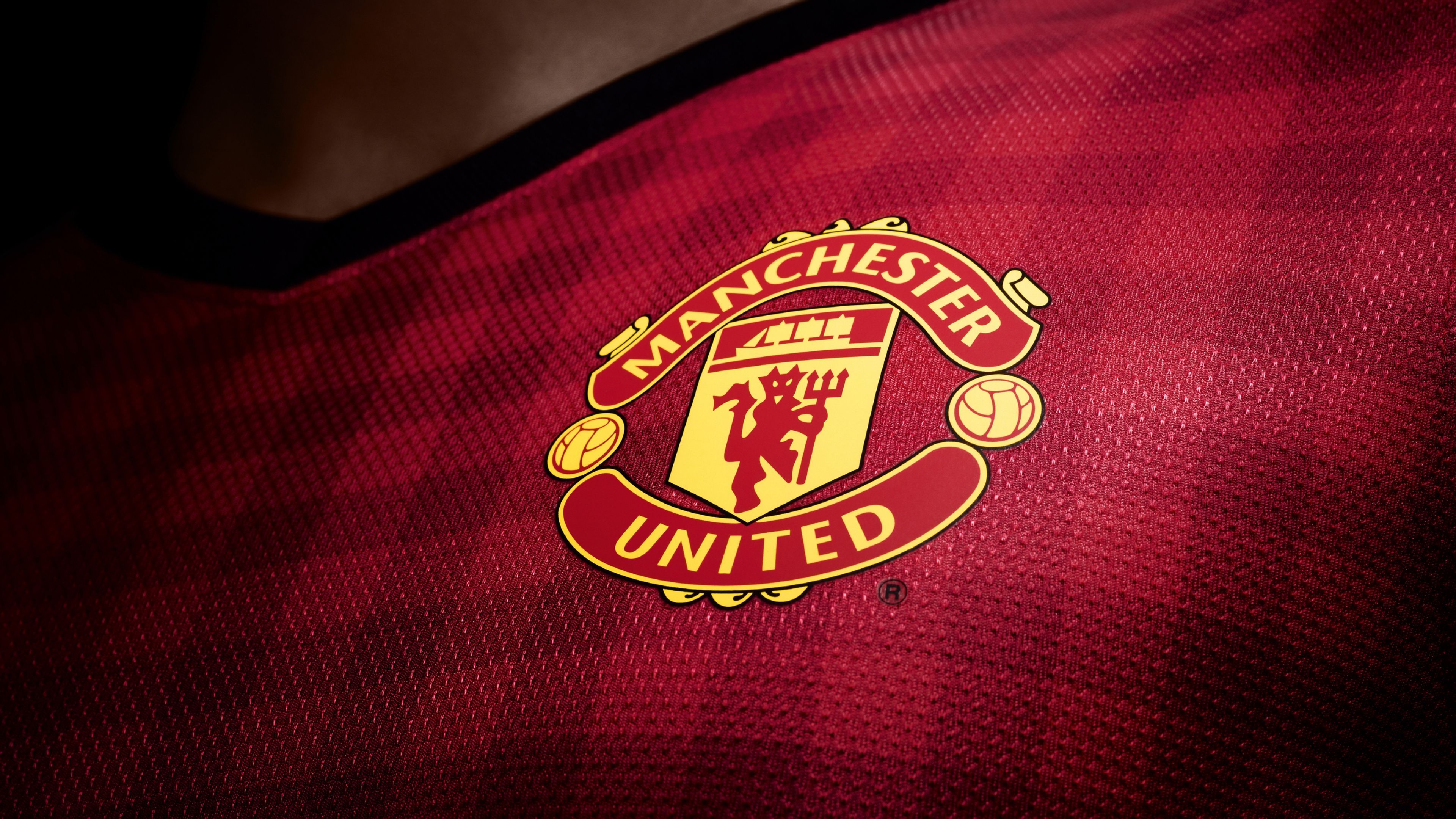 Stemma Manchester United su maglia, Premier League, 3840x2160 UHD, PC 4K