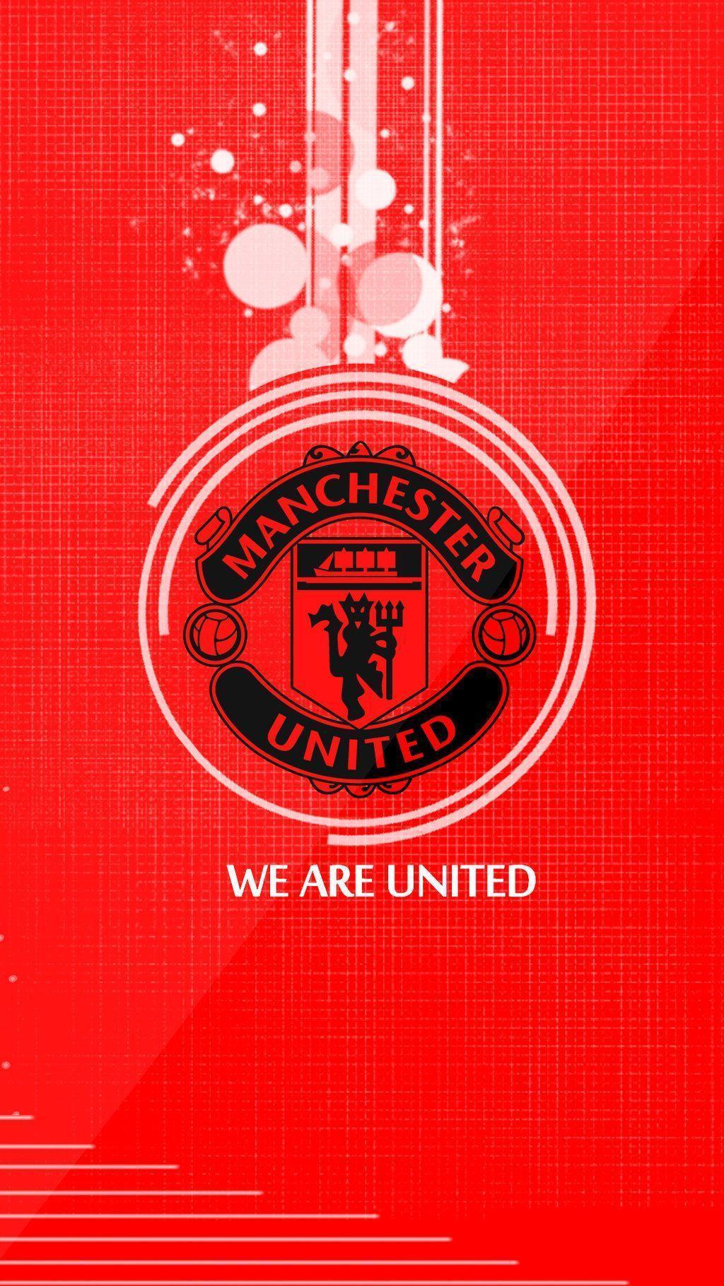 Logo Manchester United esagoni, 1242x2208 Full HD Verticale, iPhone