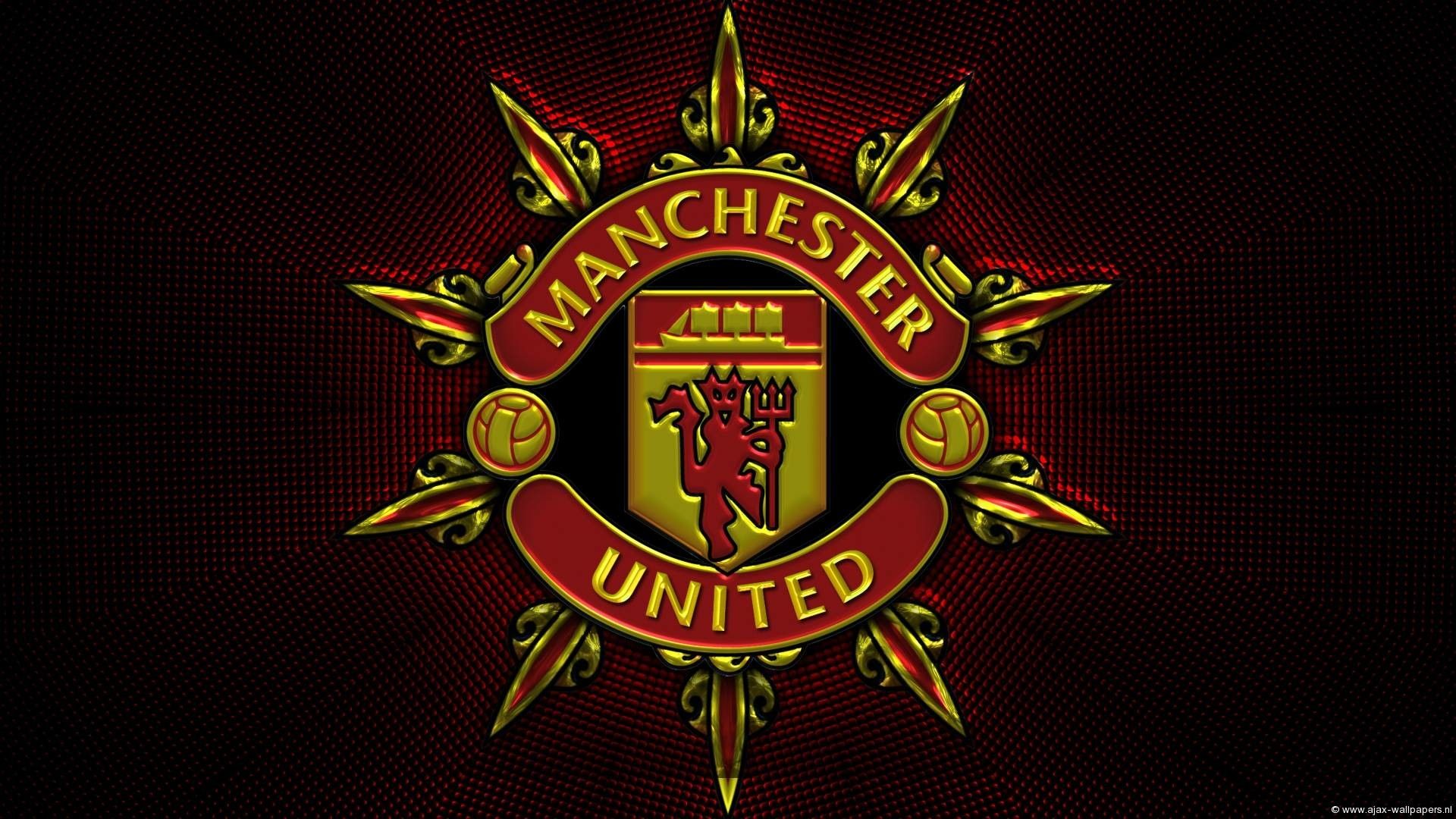 Logo Manchester United su rosso, 1242x2208 Verticale, Xiaomi