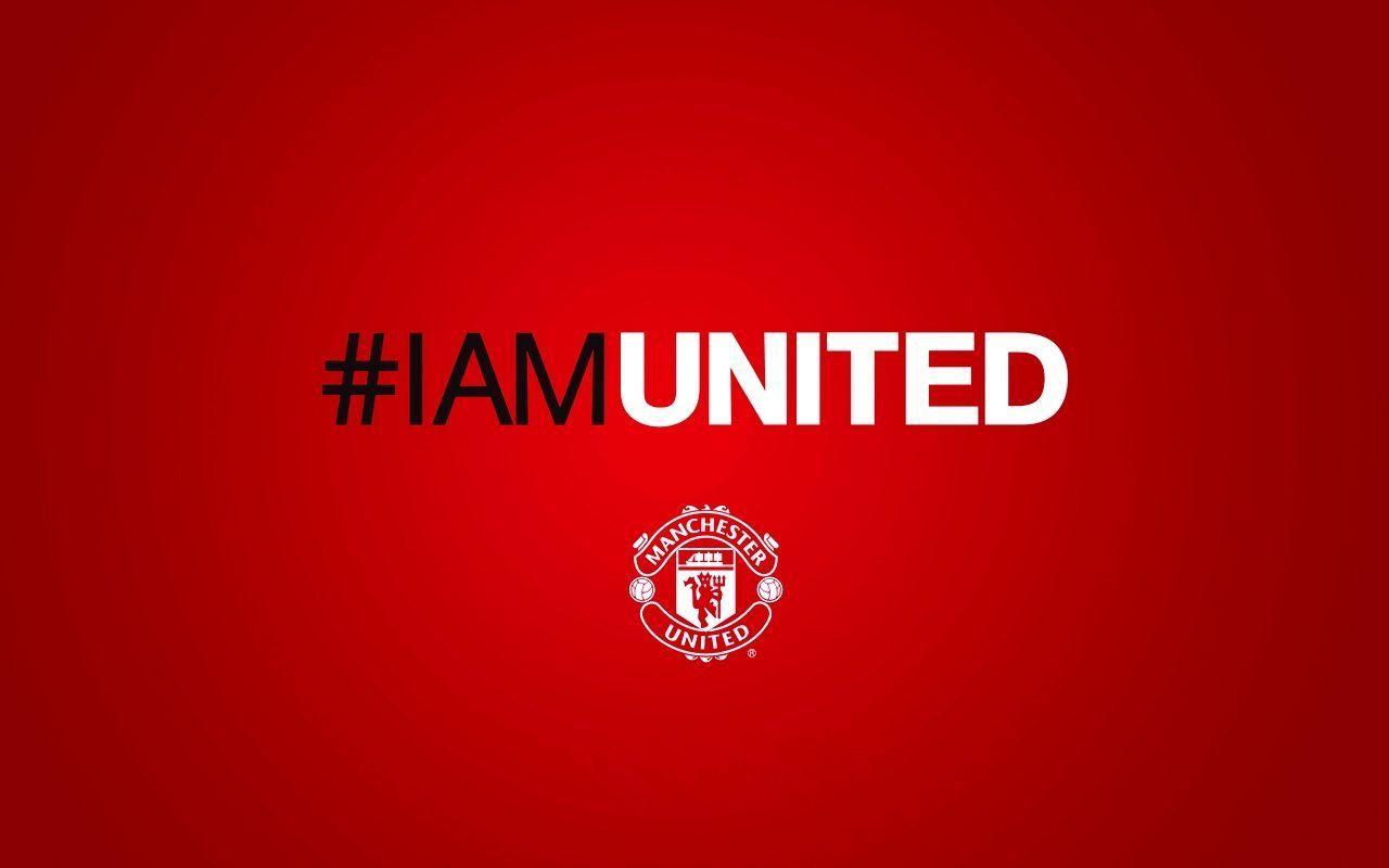 Logo Manchester United sfondo rosso, 1280x800 HD, ROG Asus Laptop