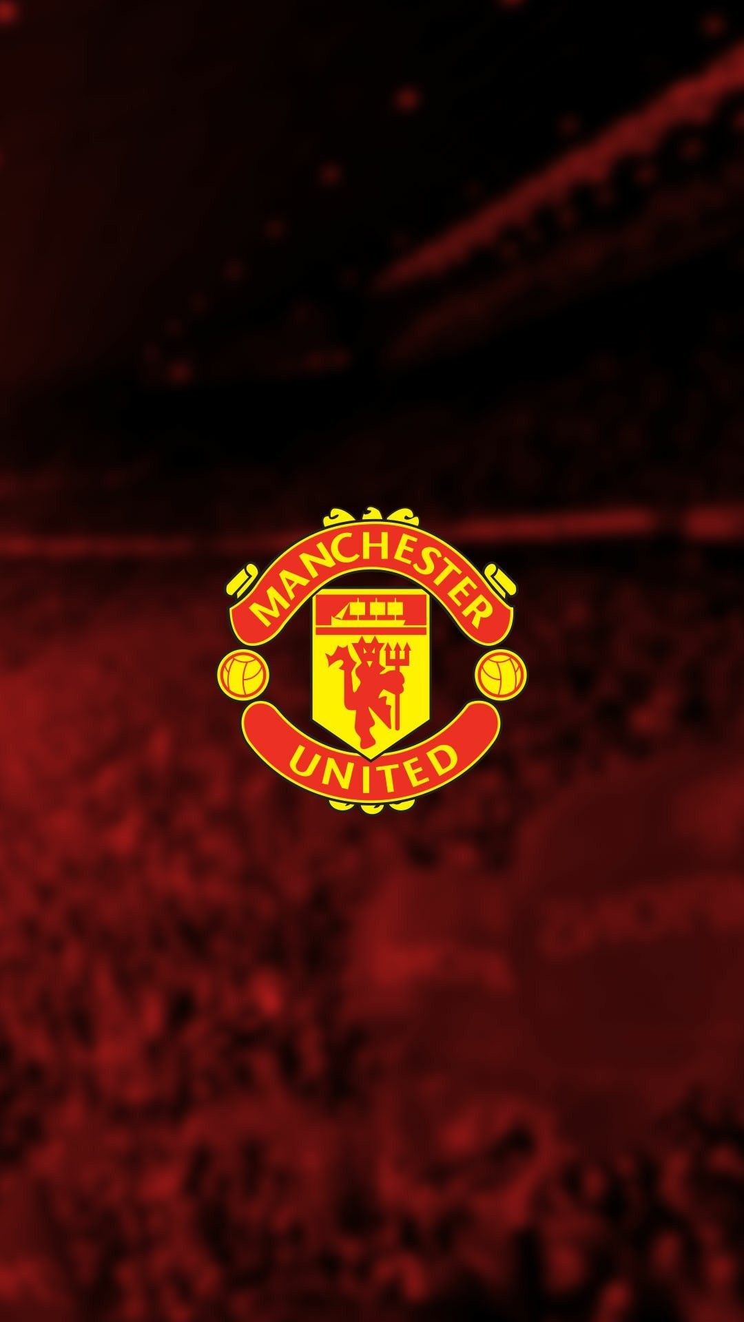 Logo Manchester United rosso, 1080x1920 Verticale, Samsung Galaxy