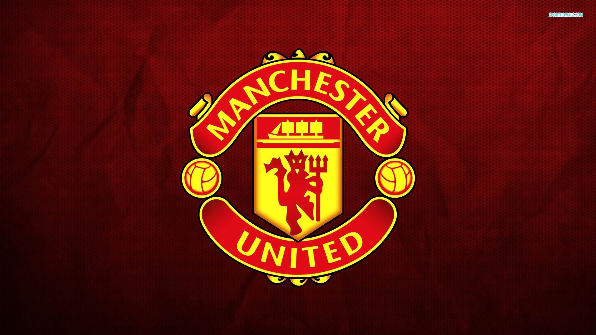 Logo Manchester United rosso, 1920x1080 Full HD, Desktop