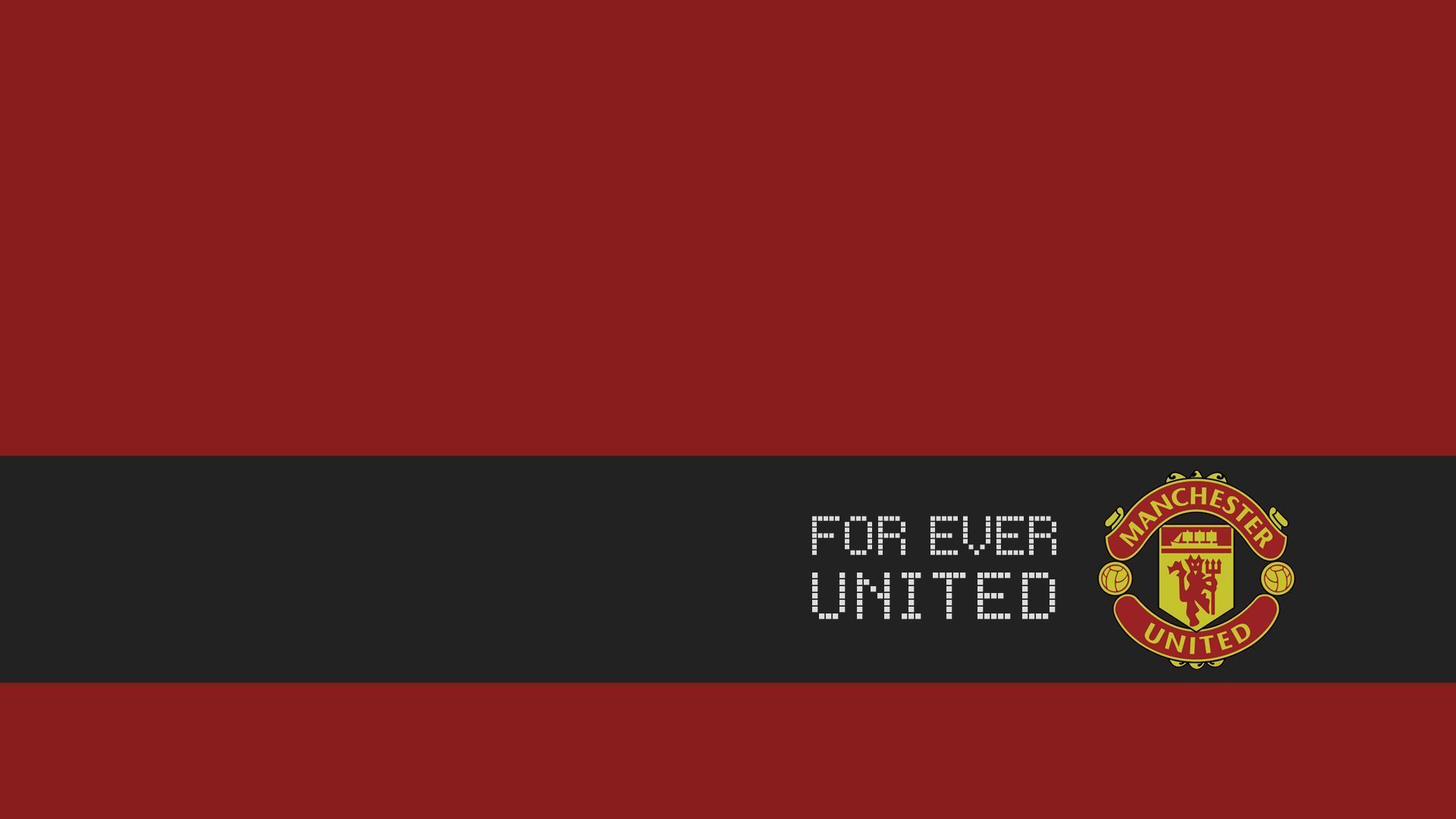 Logo Manchester United forever united, 1920x1080 1080p, PC Desktop