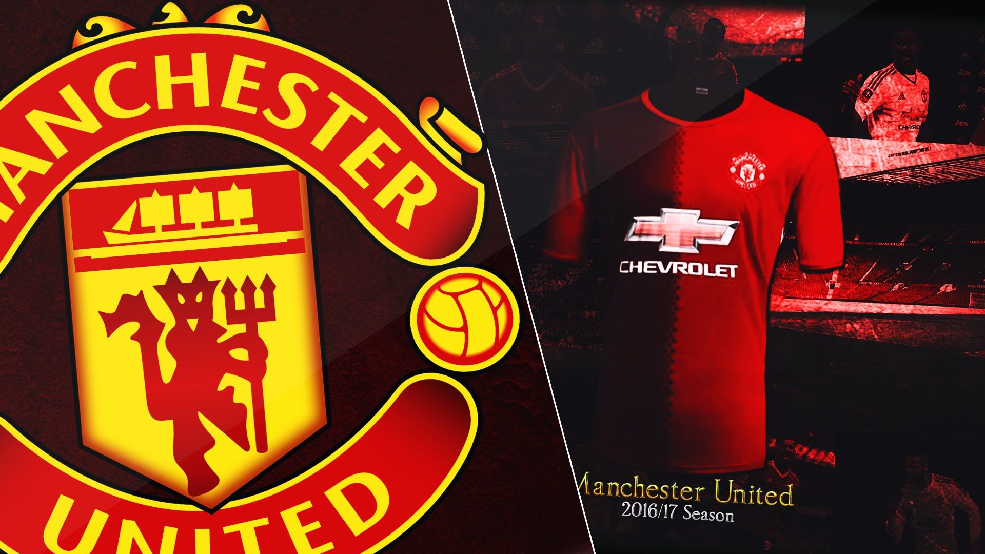 Logo e maglia Manchester United, 1920x1080 Full HD 1080p, Desktop