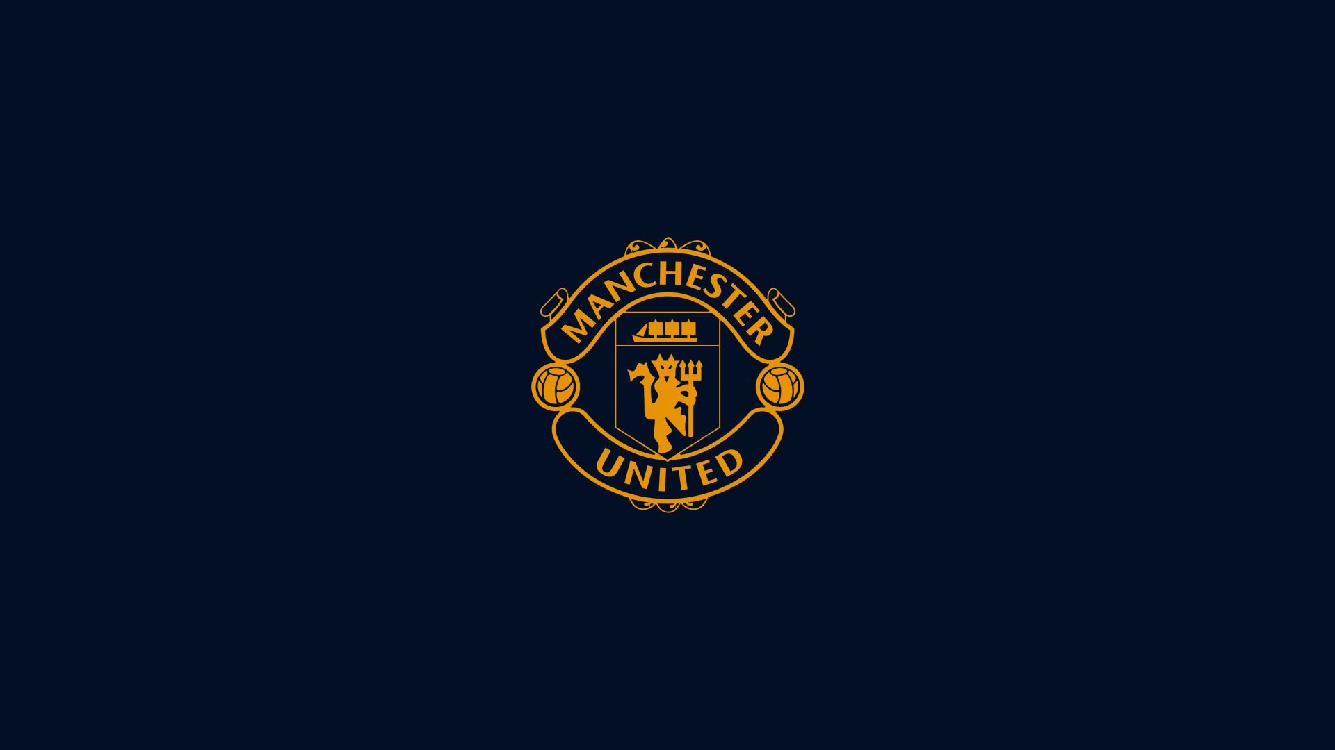 Logo Manchester United dorato, 1920x1080 1080p, PC Desktop