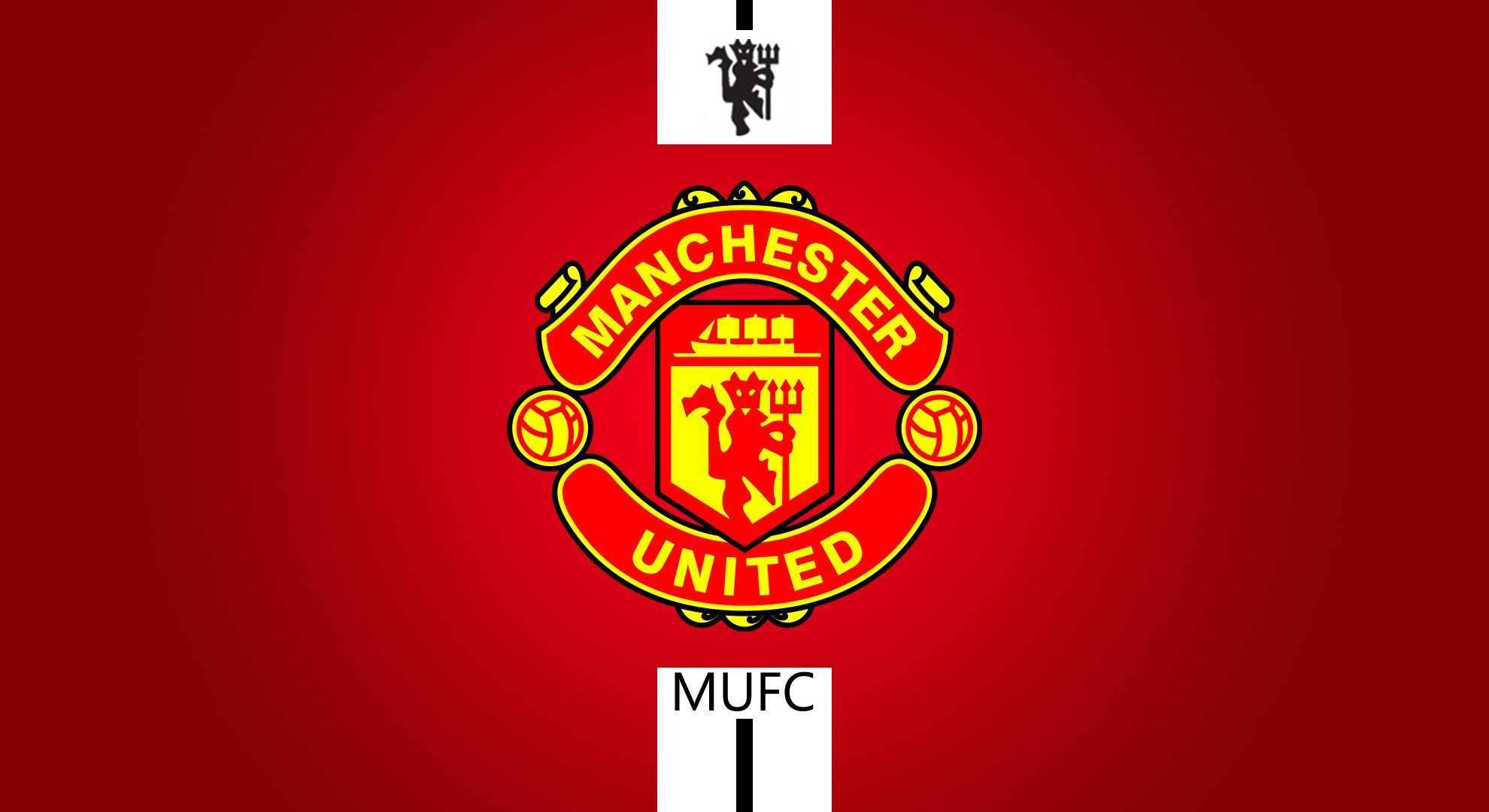 Logo Manchester United rosso, 1980x1080 Full HD, iMac
