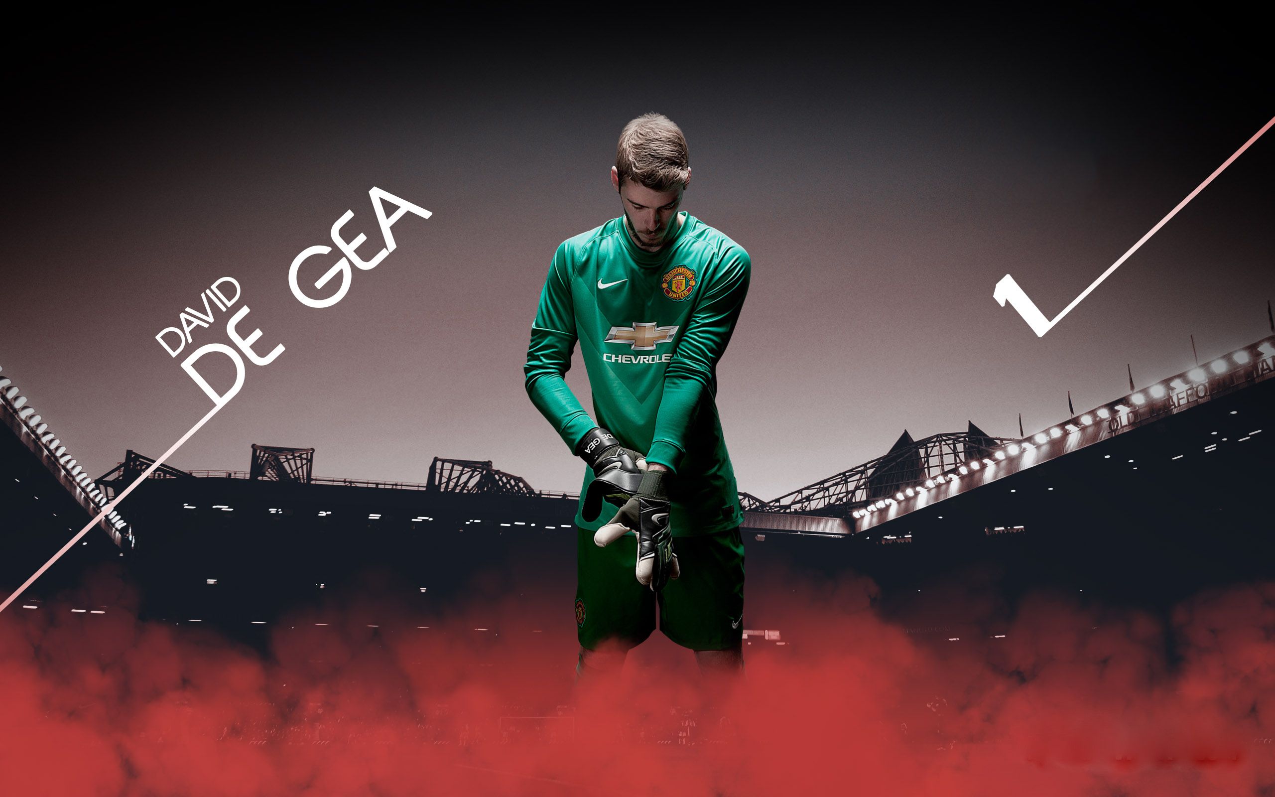 David De Gea Manchester United portiere, 2560x1600 2K, PC