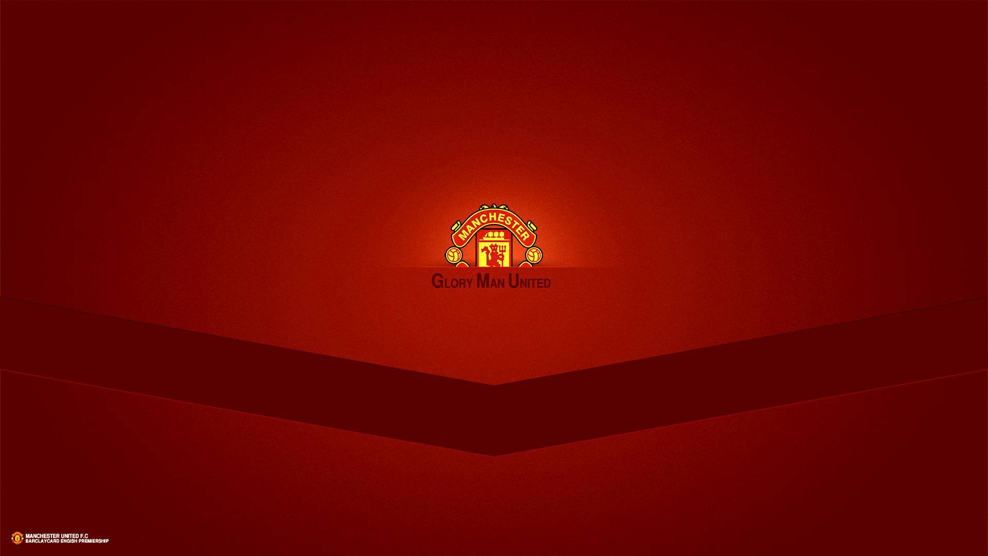 Logo Manchester United sfondo rosso, 1920x1080 1080p, PC