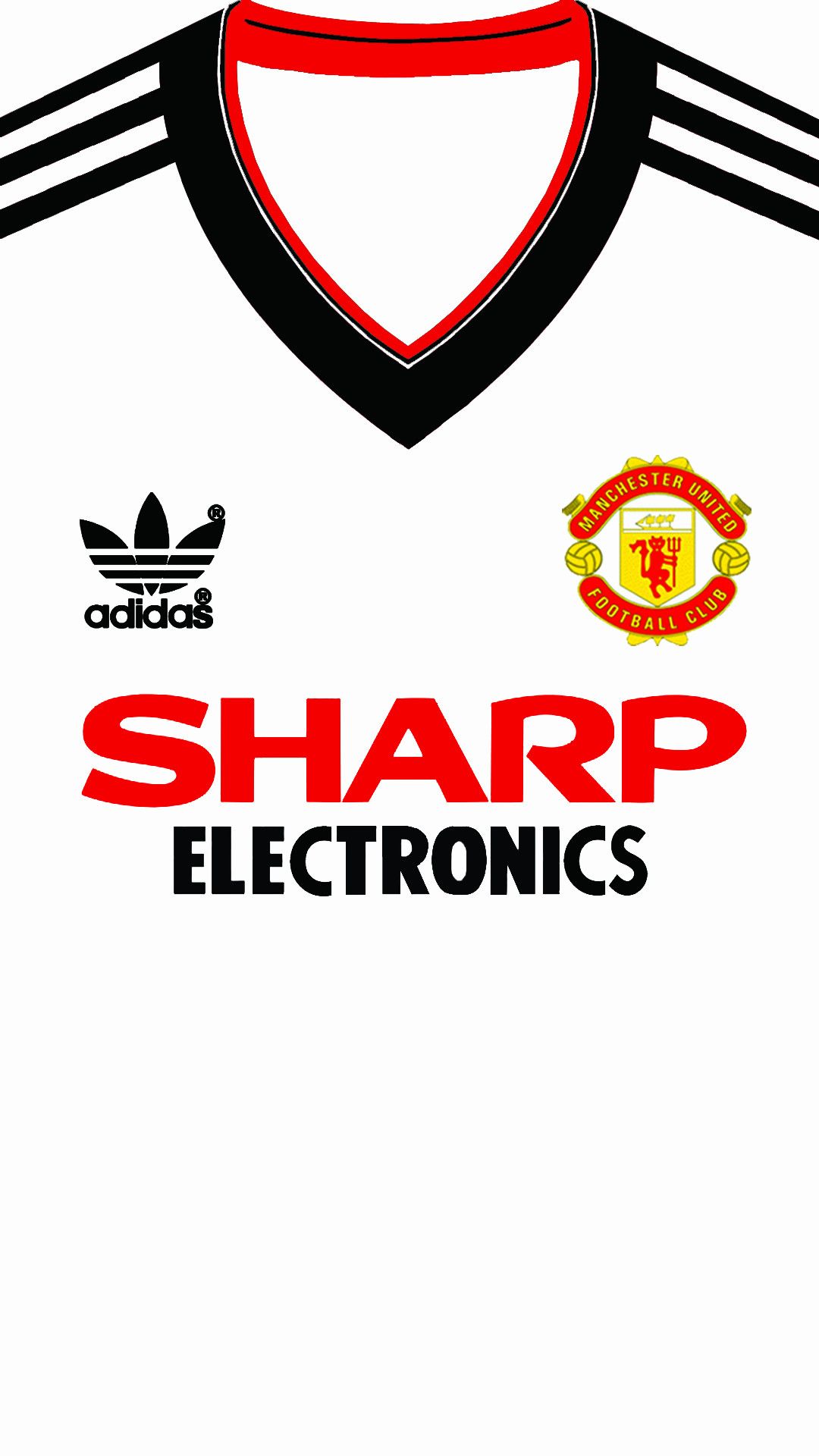 Maglia retro Manchester United Sharp, 1080x1920 Verticale, Samsung Galaxy
