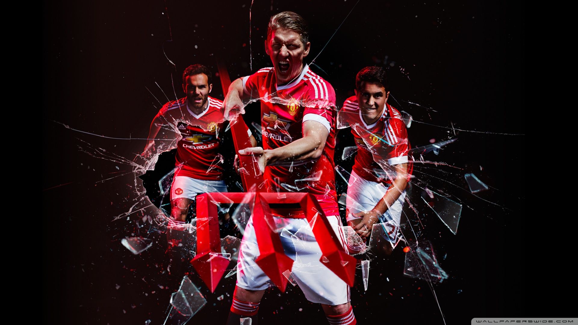 Giocatori Manchester United vetro rotto, 1920x1080 1080p, Desktop