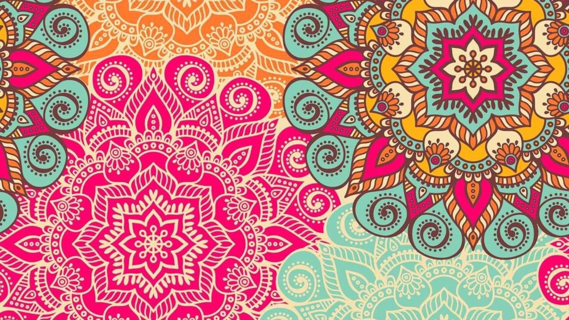 Mandala colorato pattern floreale, 1920x1080 1080p, PC Desktop