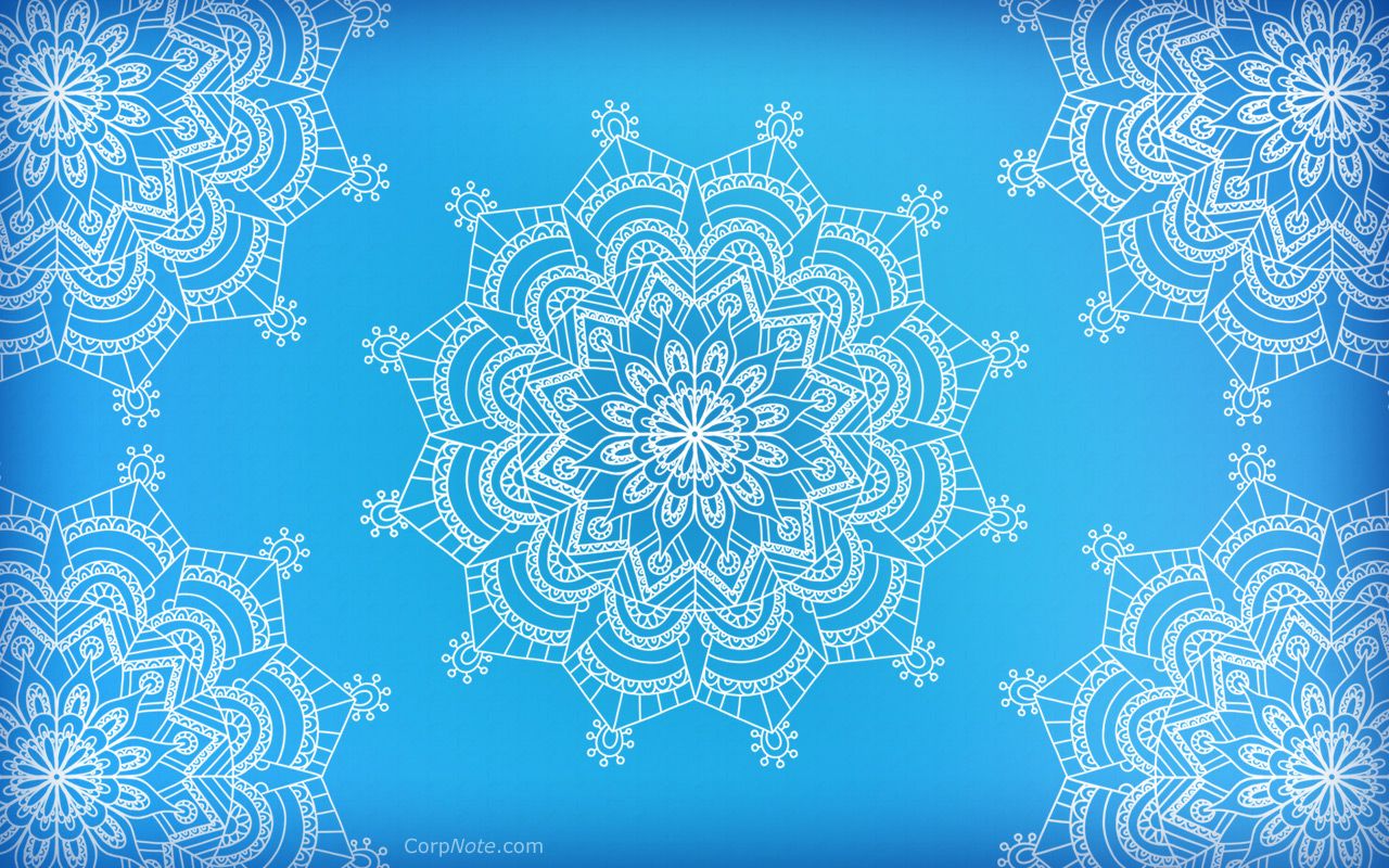 Mandala geometrico blu chiaro, 1280x800 HD, HP Laptop