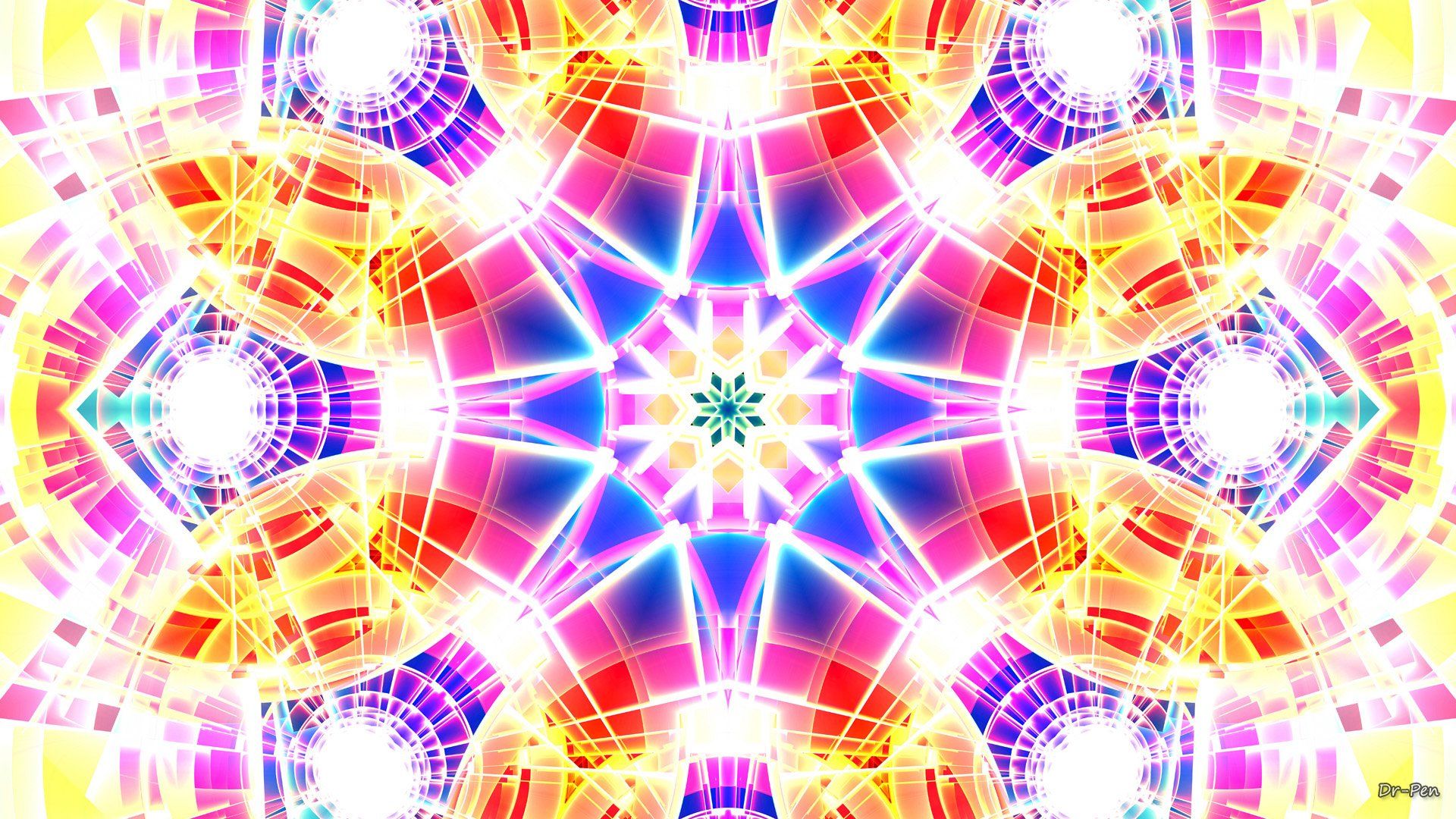 Mandala caleidoscopico colorato, 1920x1080 1080p, PC Desktop
