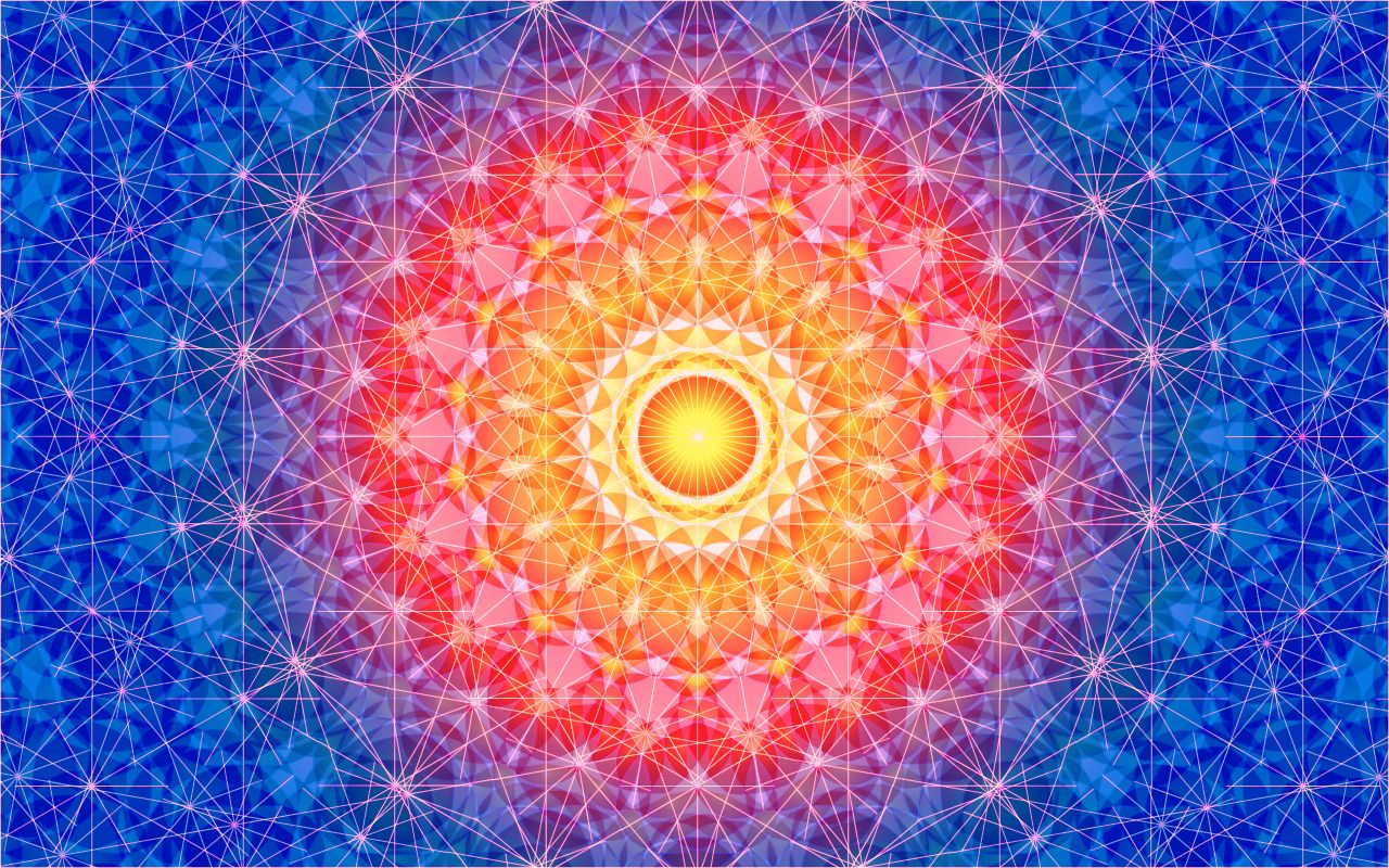 Mandala colorato arcobaleno, 1280x800 HD, Desktop