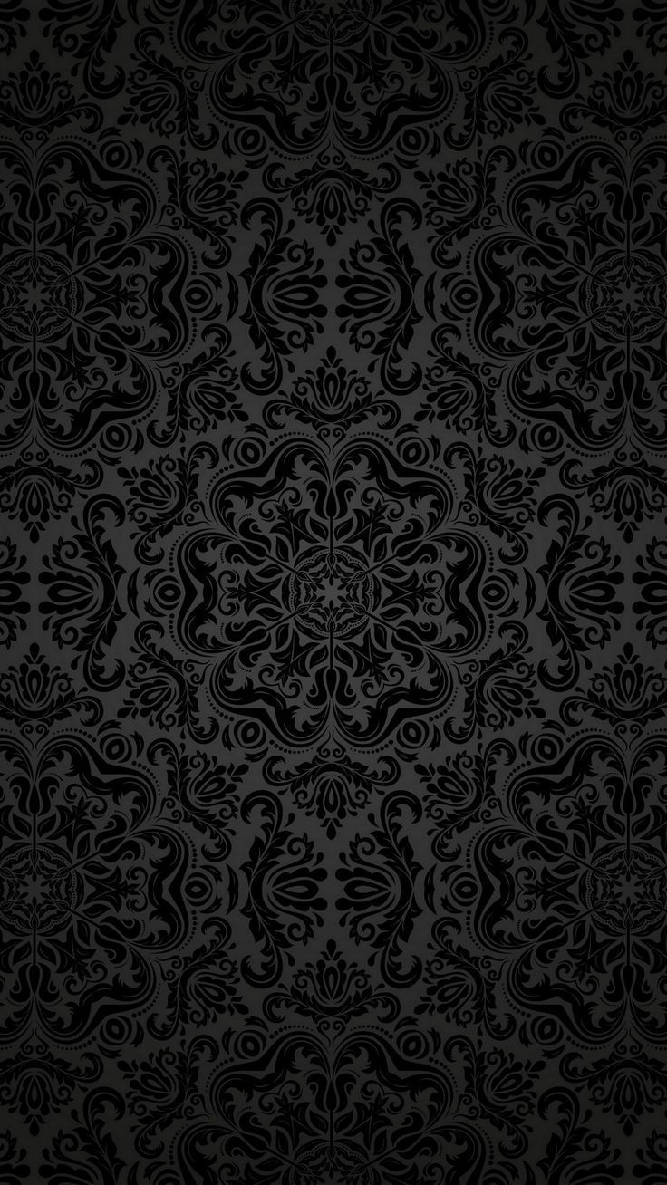 Mandala scuro decorativo nero, 736x1308 Full HD Verticale, iPhone