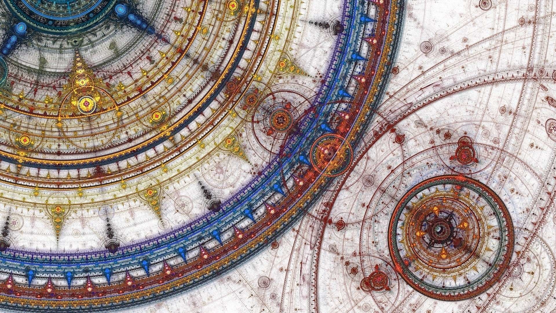 Mandala geometrico intricato colorato, 1920x1080 Full HD, PC