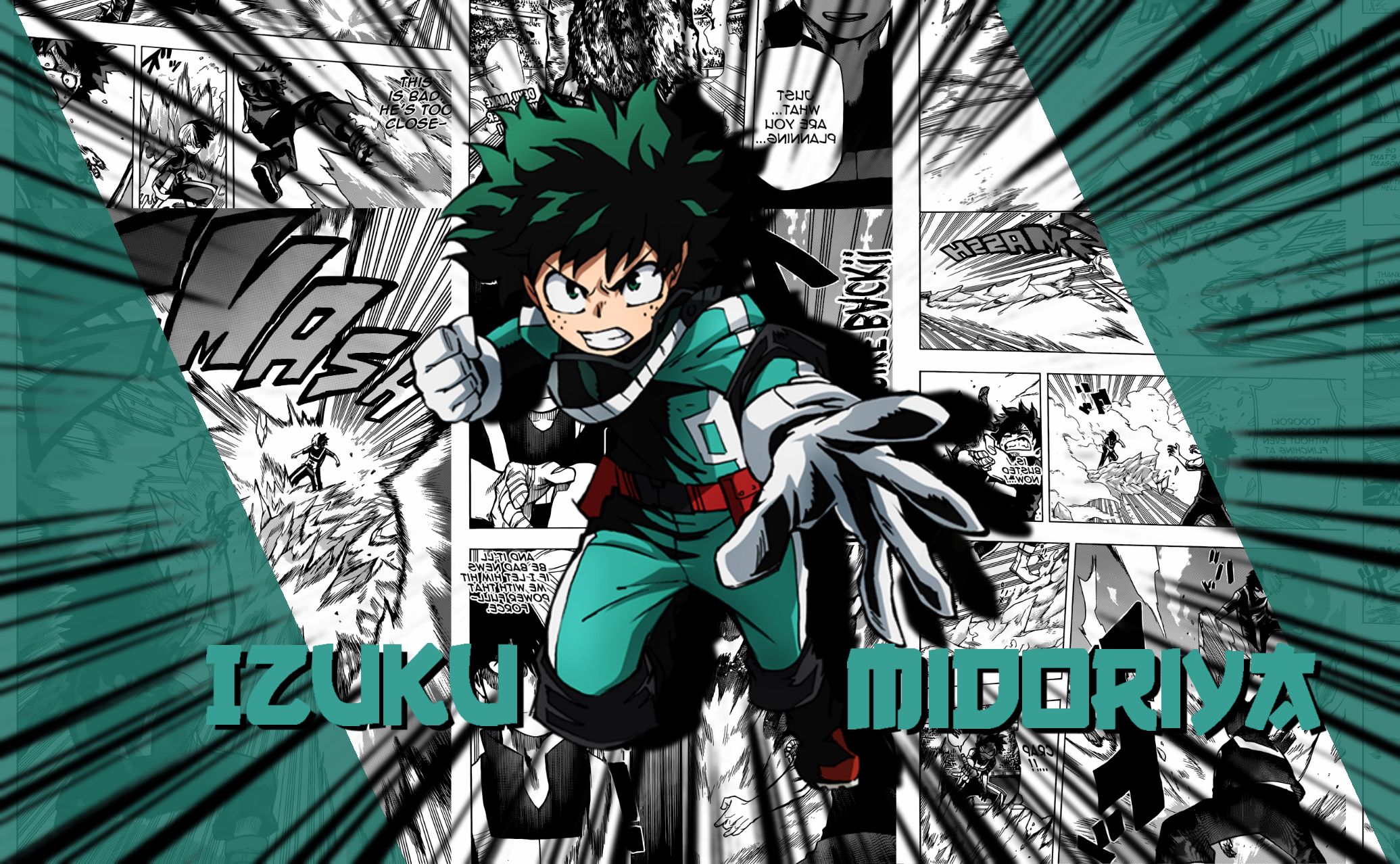 Izuku Midoriya, My Hero Academia, eroi, 2071x1278 alta risoluzione, PC
