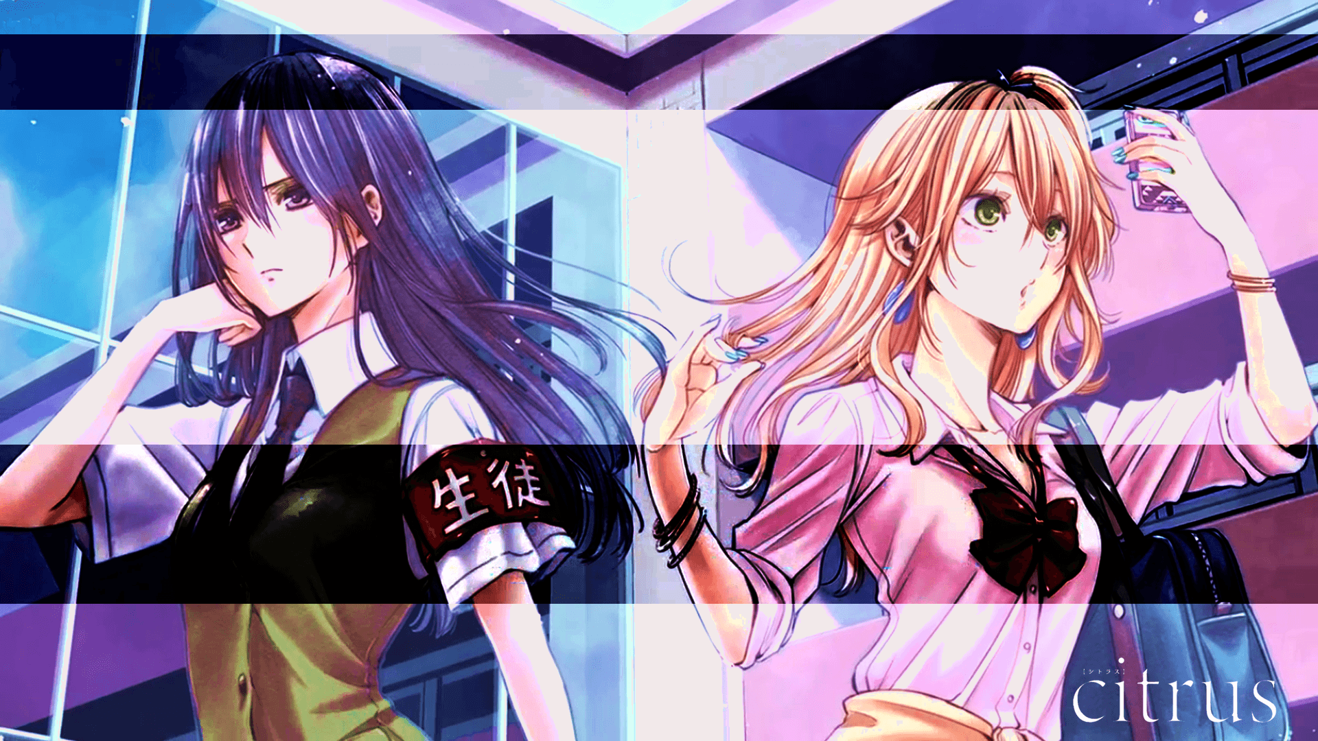 Citrus anime due ragazze, 1920x1080 Full HD, PC