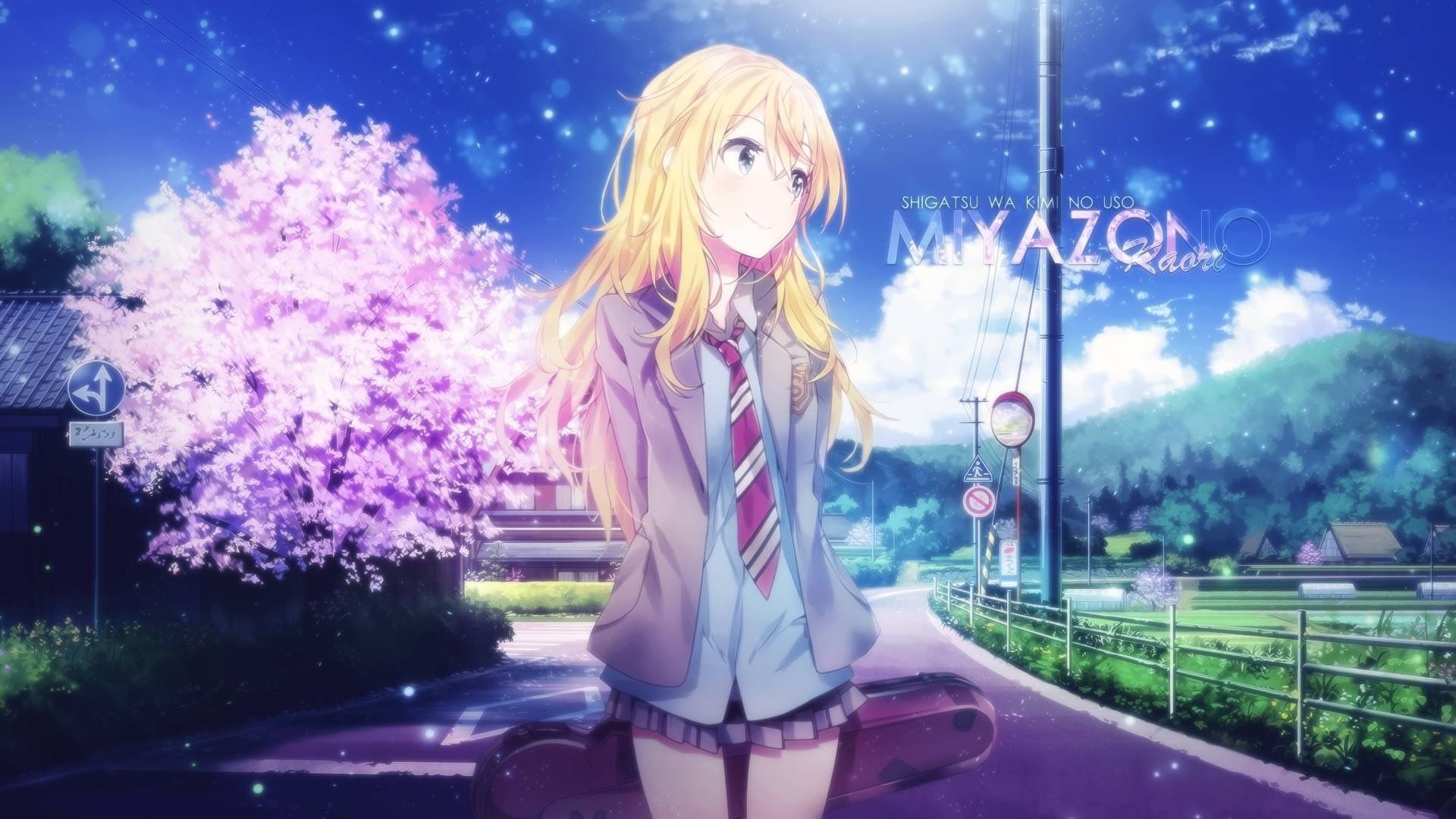 Ragazza anime uniforme scolastica, 1920x1080 Full HD 1080p, PC Desktop