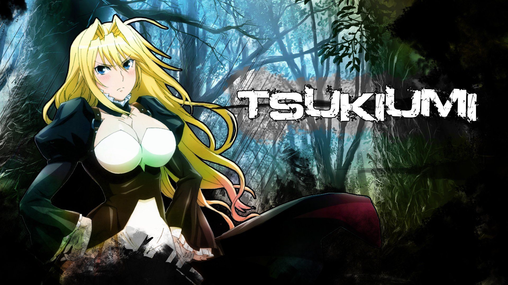 Tsukiumi personaggio anime foresta, 1920x1080 Full HD 1080p, PC Desktop