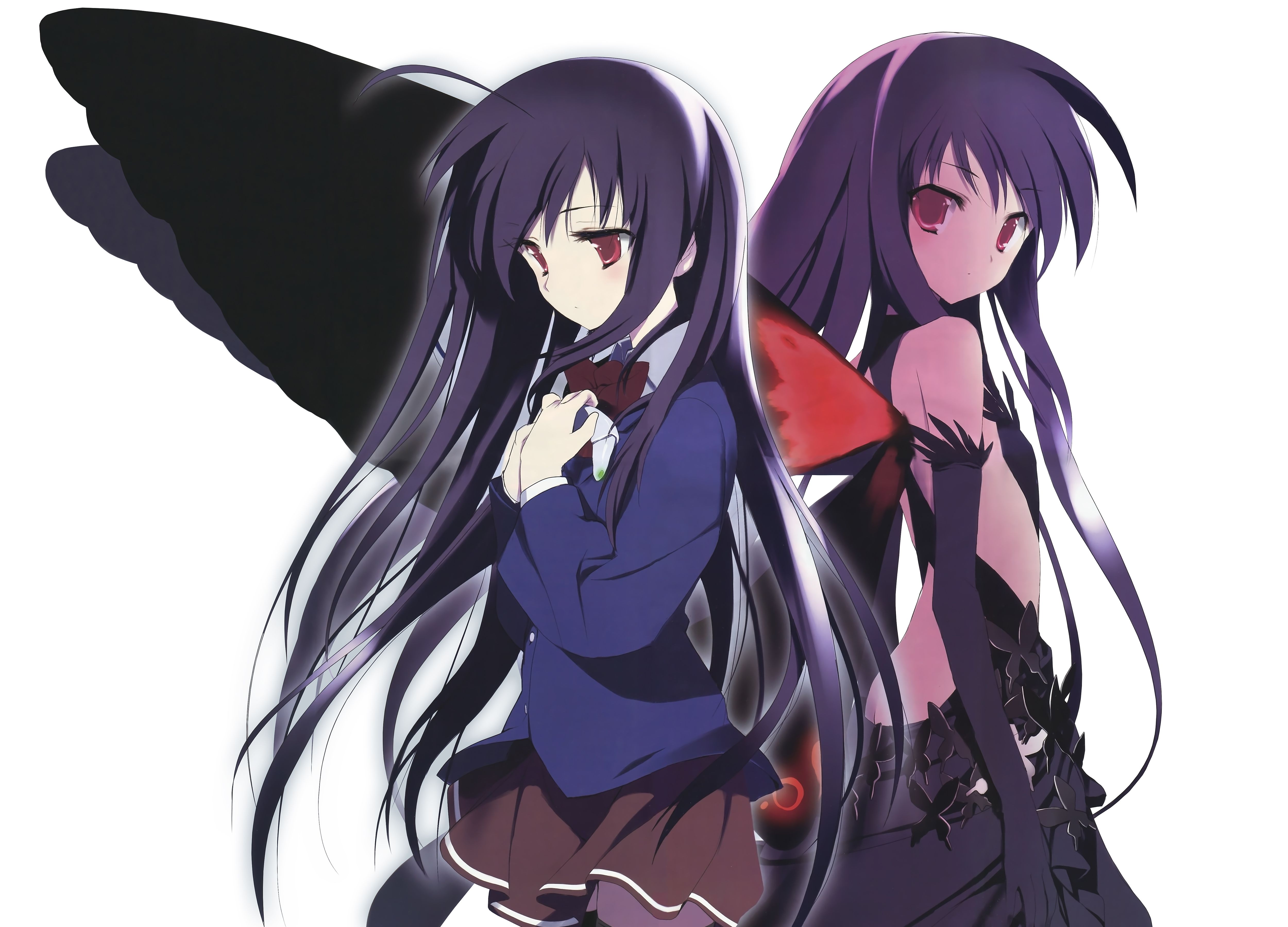 Homura Akemi due forme, Madoka Magica, 5000x3598 4K, Desktop 4K