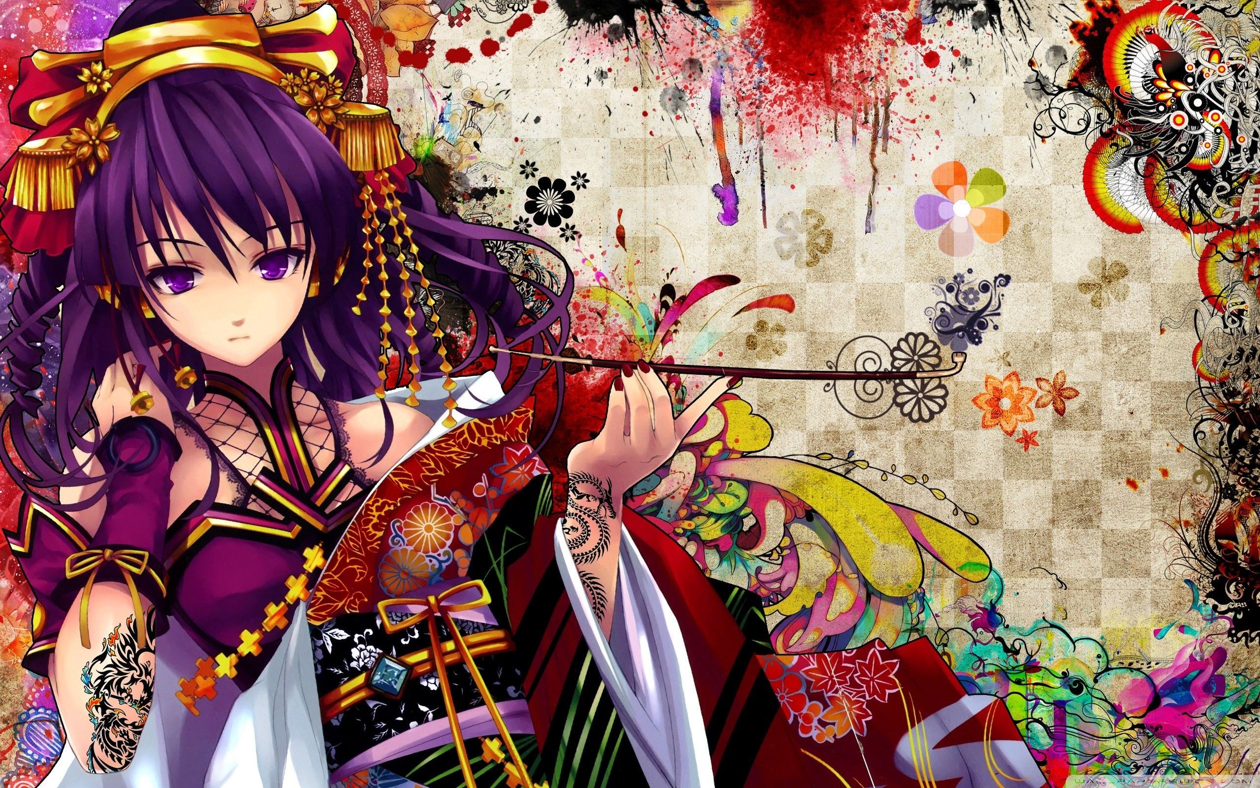 Ragazza anime con katana, 2560x1600 2K, Desktop