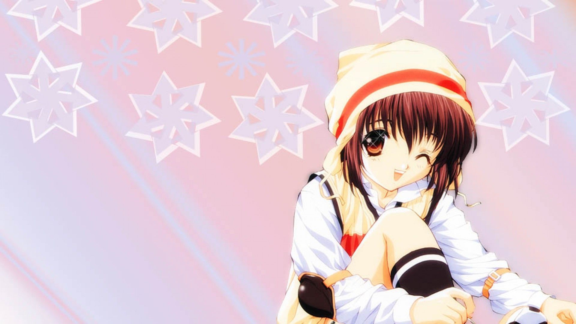 Ragazza manga con berretto, 1920x1080 Full HD 1080p, PC