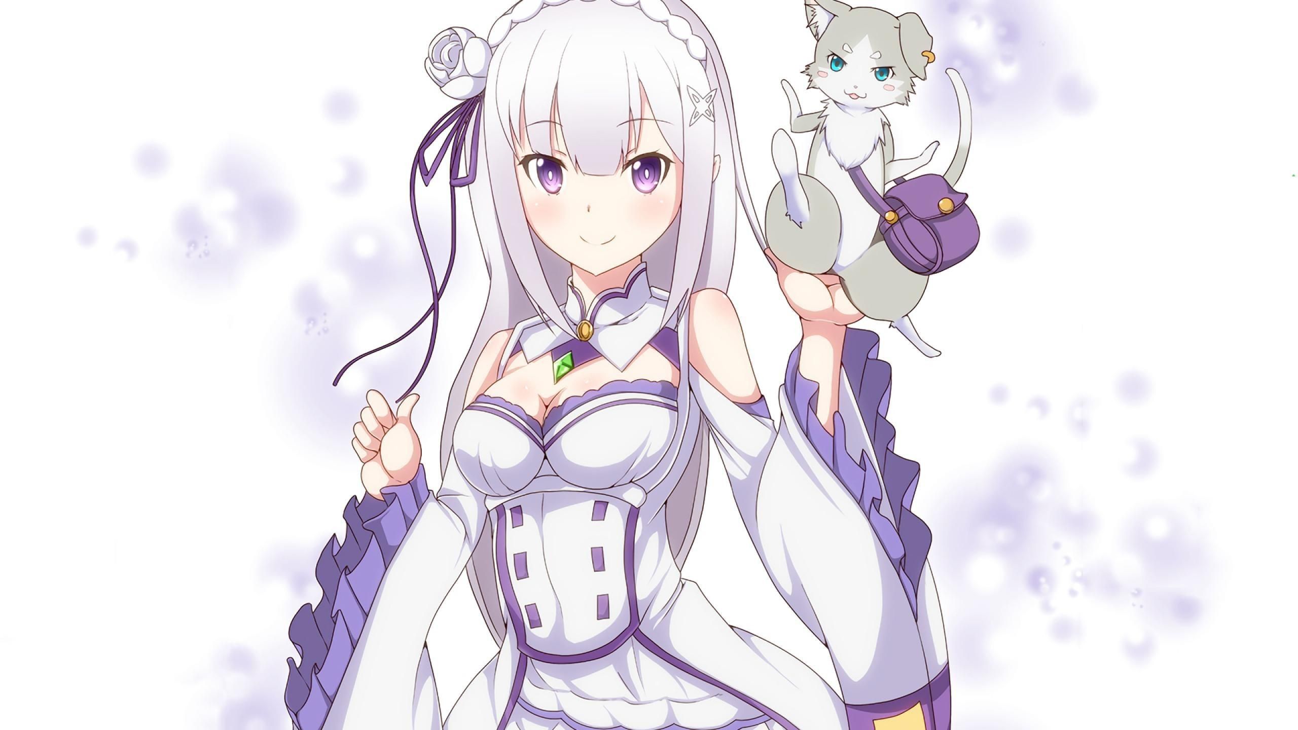 Emilia Re Zero con Puck, 2560x1440 2K QHD, PC