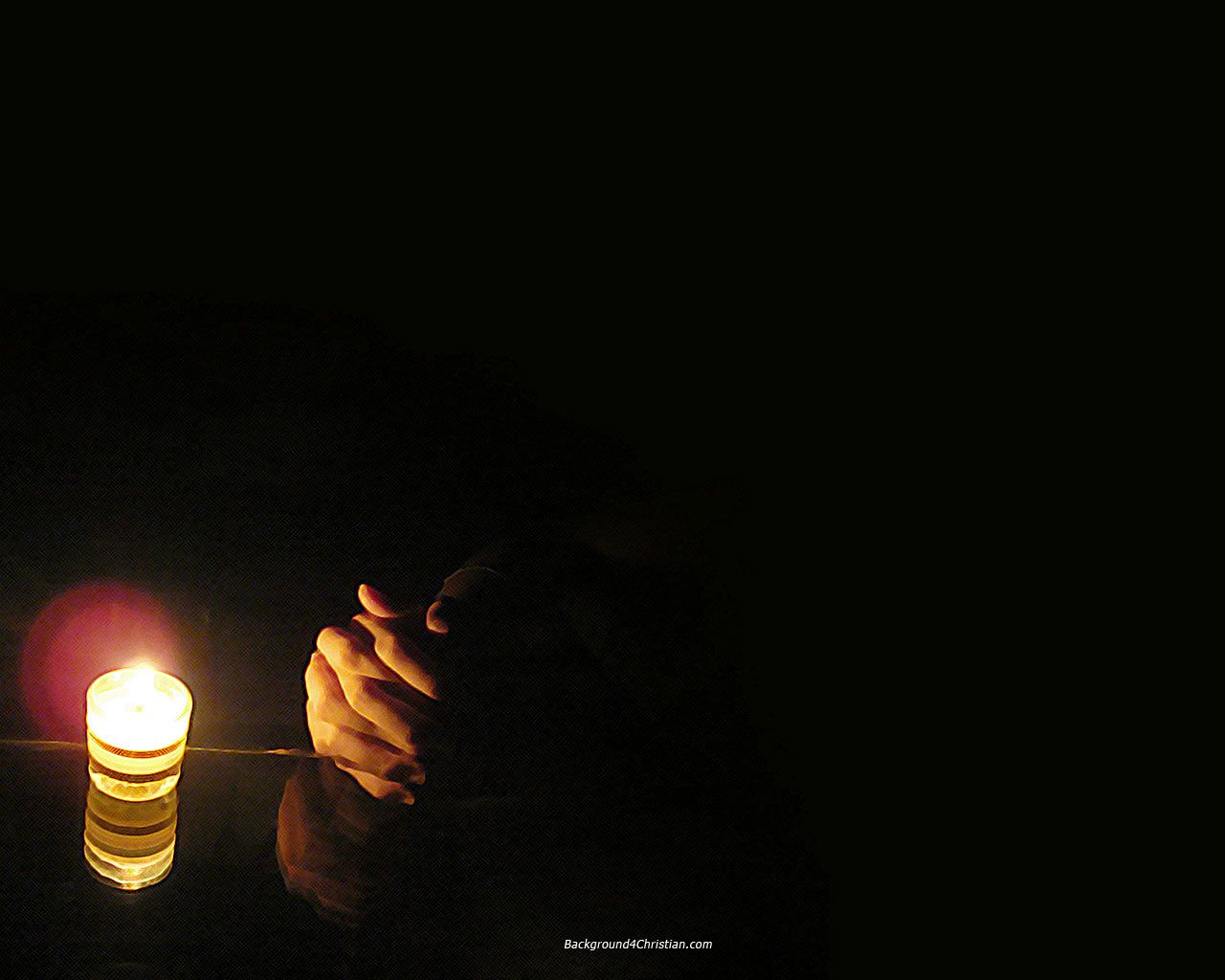 Mani in preghiera con candela, 1280x1024 720p, Laptop